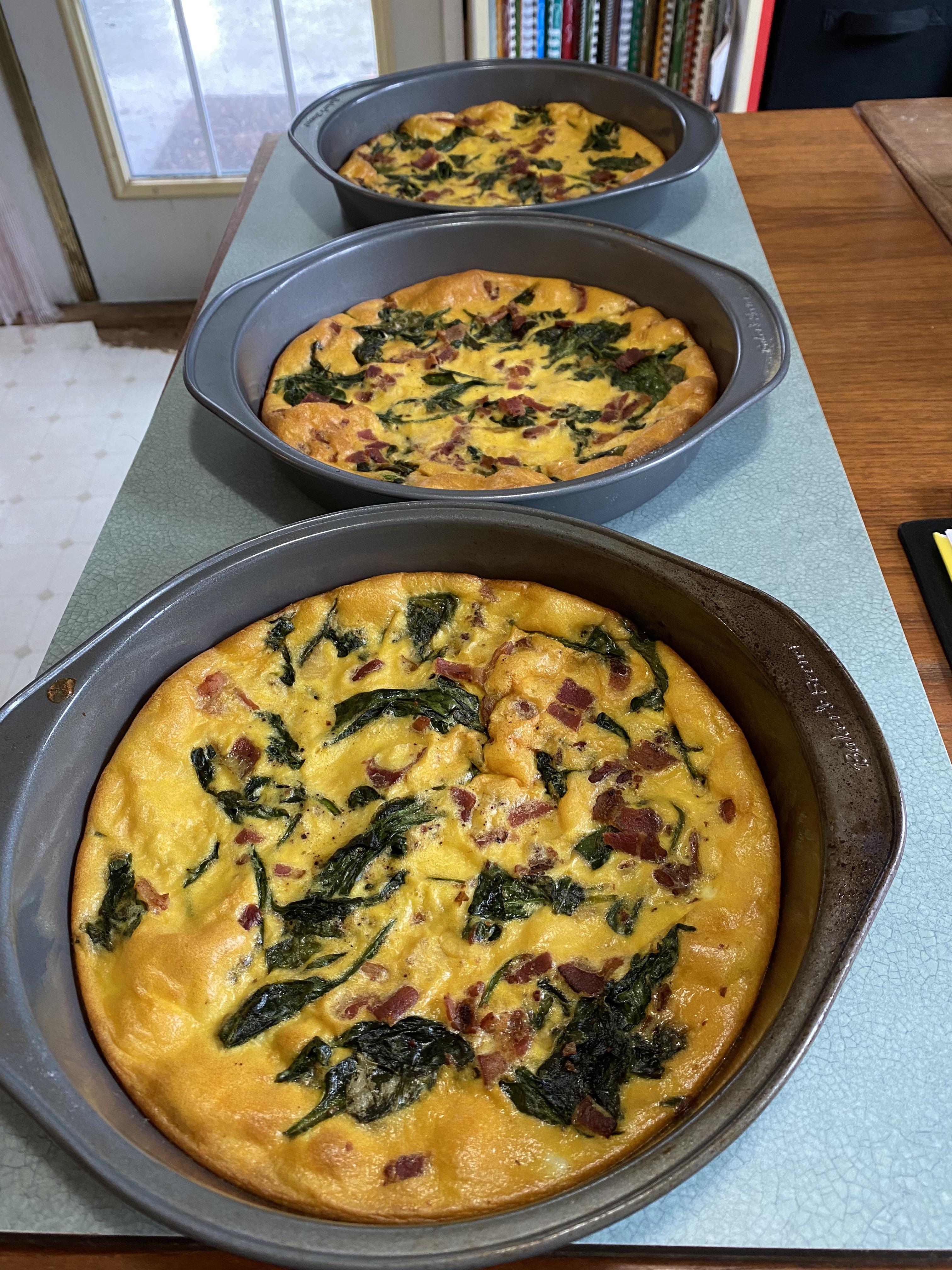 Bacon frittata, I am just getting started, so made a few to get me
