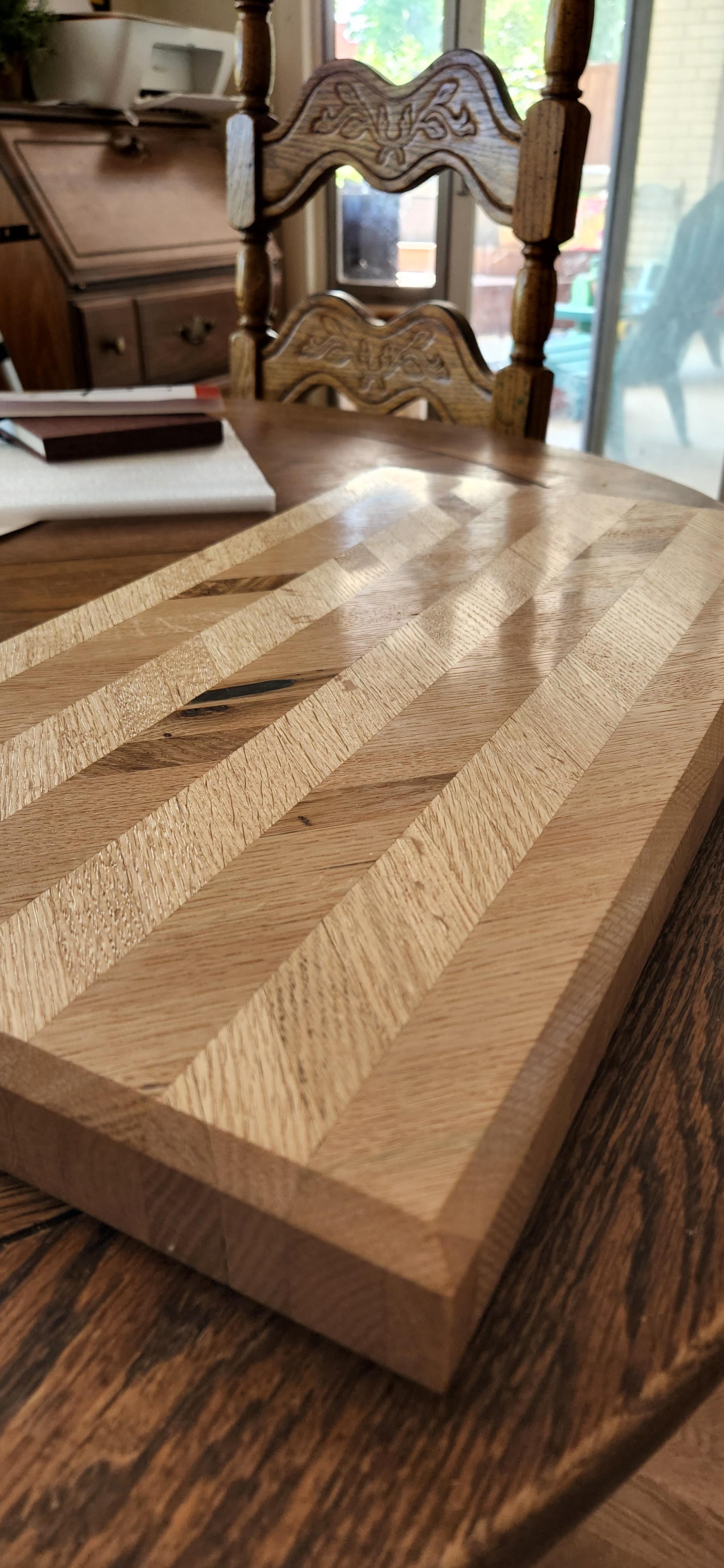 160 piece oak end grain cutting board. r/Cuttingboards