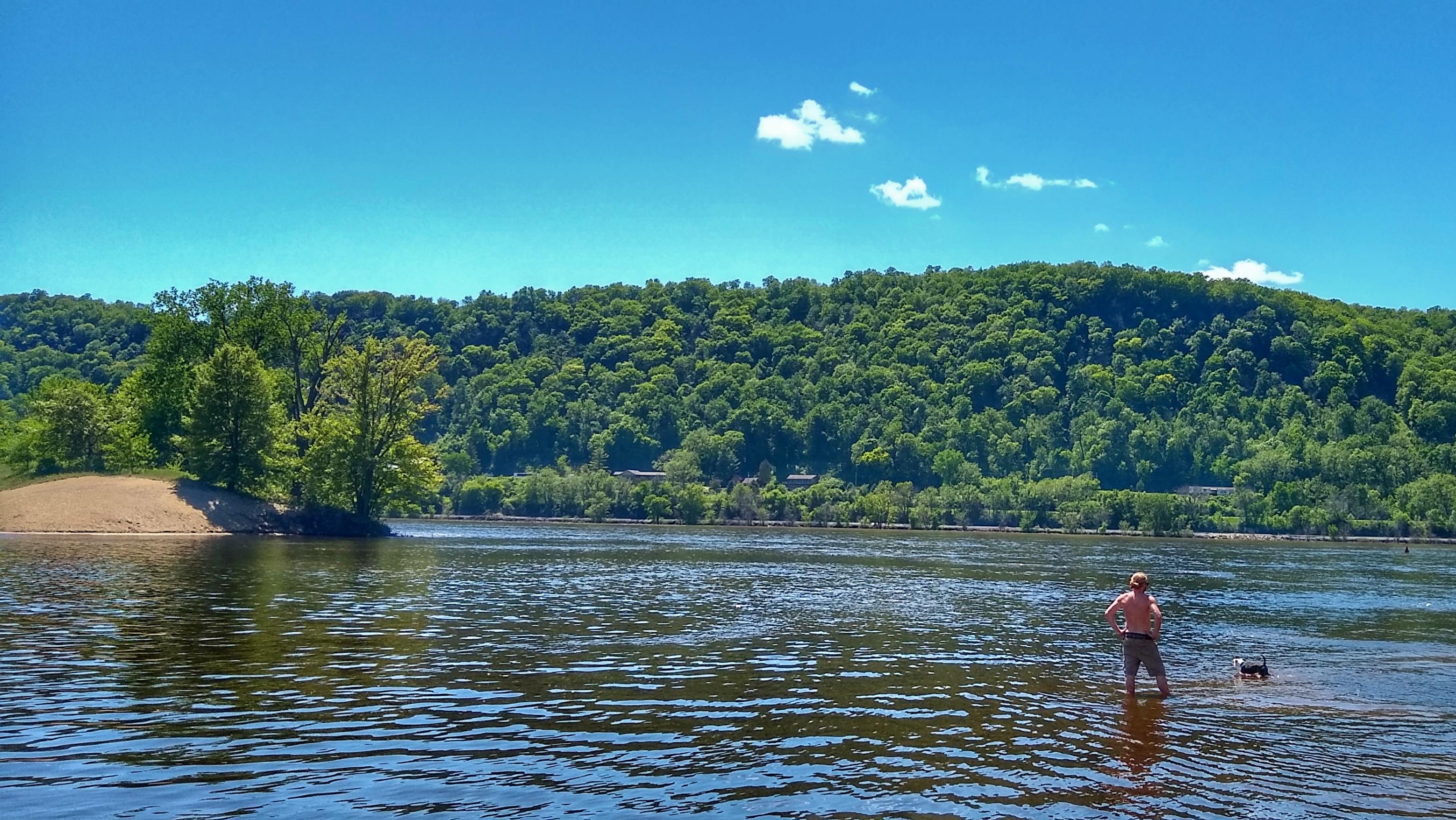 Crater Island south of La Crosse, Wisconsin on the Mississippi River