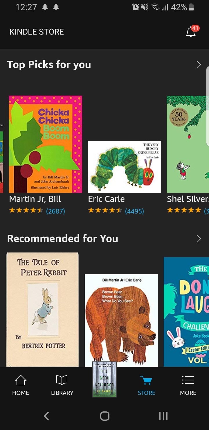 Classic Children's Books Amazon kindle is clearly insulting my
