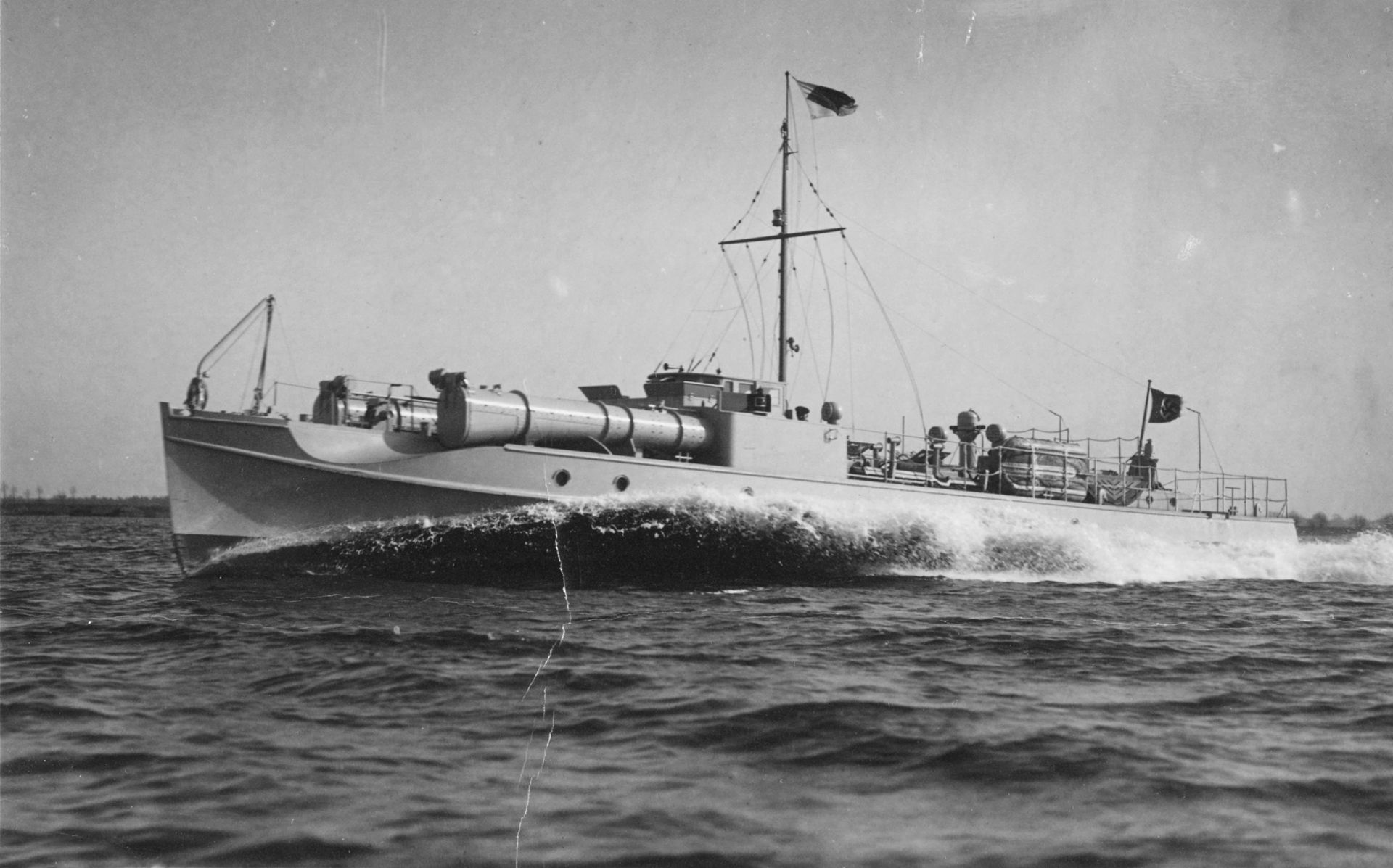 A prewar Schnellboot/ Eboat/ Sboat, the German small torpedo boats of WW2, a flotilla of