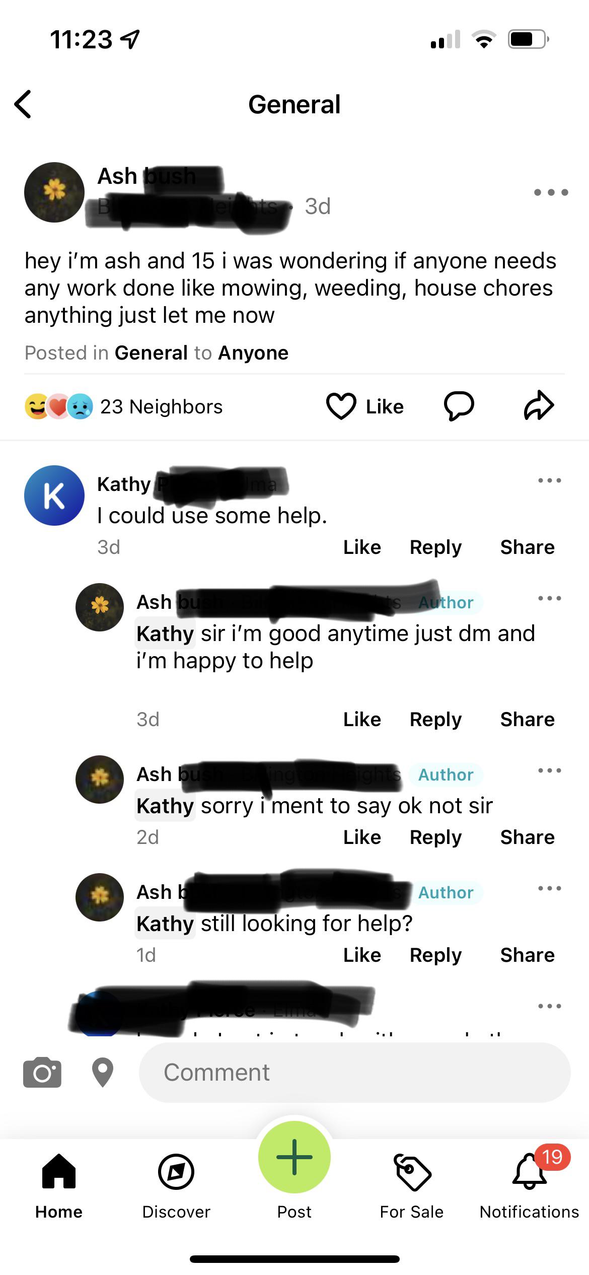 Yes sir, I mean maam, I mean boss, I mean poobah r/nextdoor