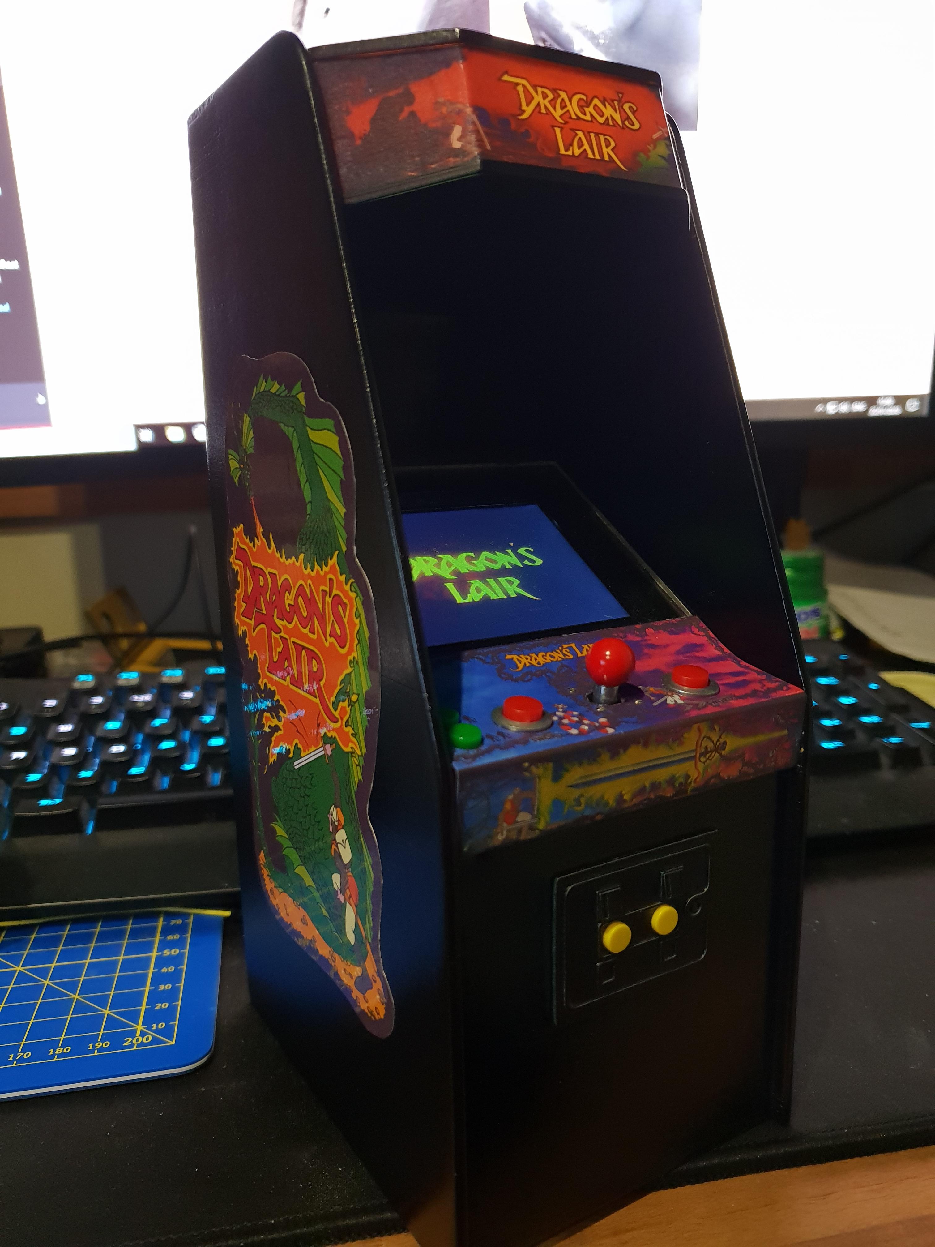 My little 3dPrintes Dragons Lair replica r/RetroPie
