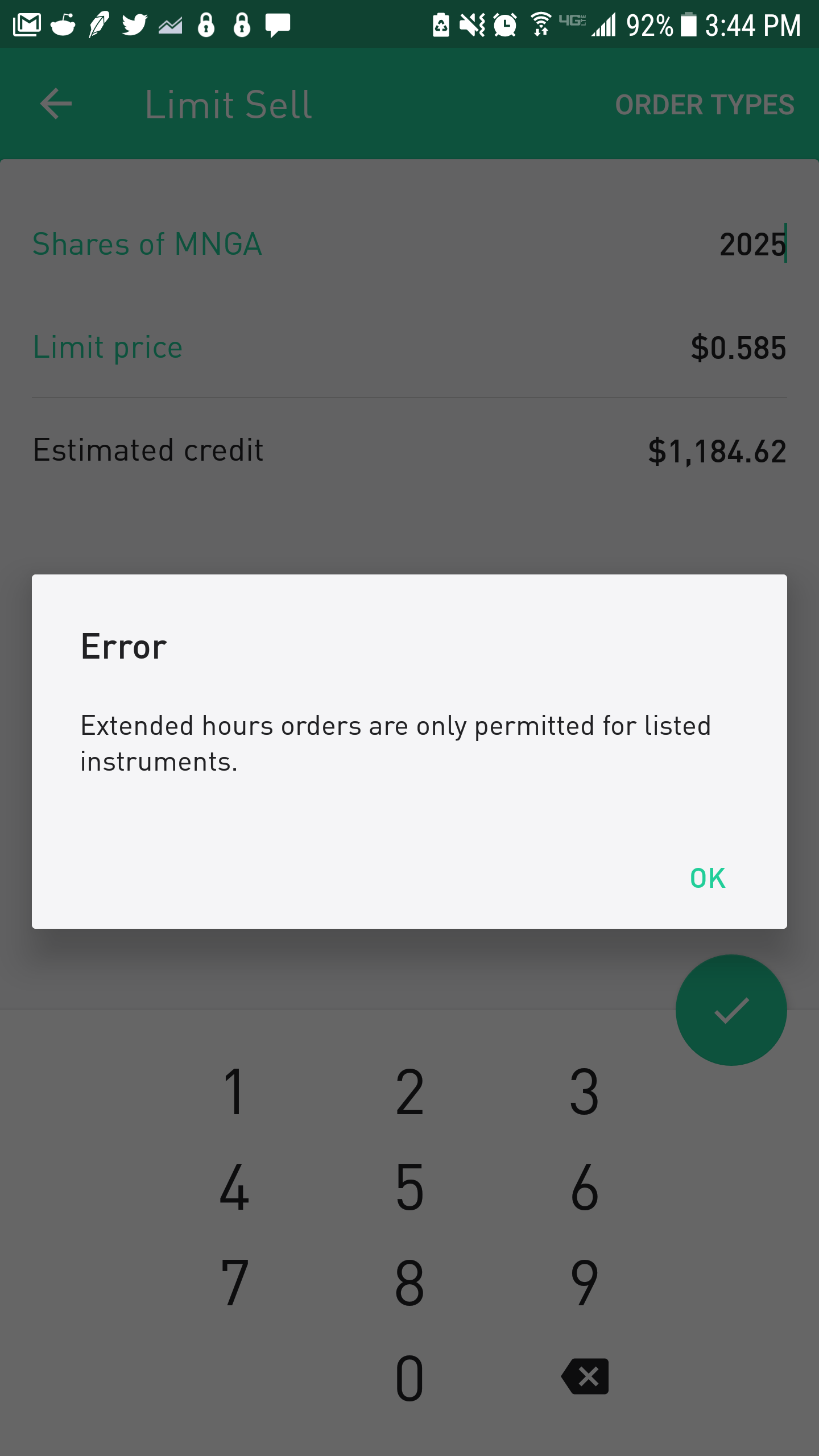 Robinhood auto deleted my forever limit sell, then I tried
