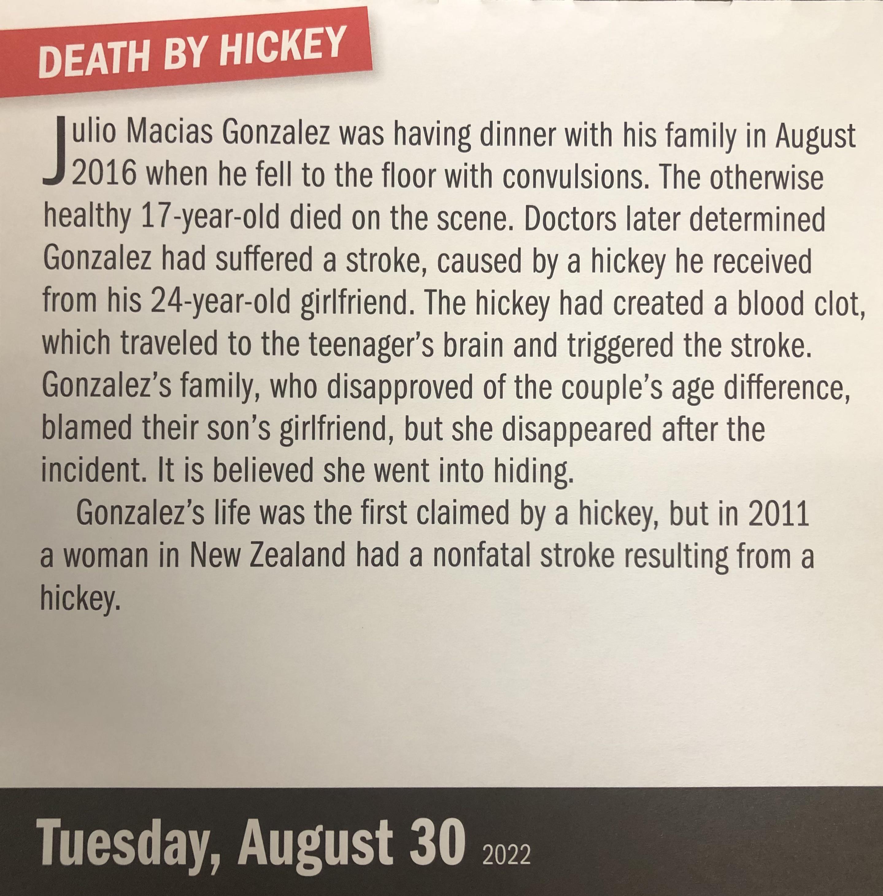 Death by Hickey r/Damnthatsinteresting