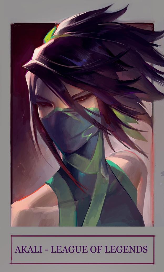 Classic Akali by Bluemist_72 on Twitter r/akalimains