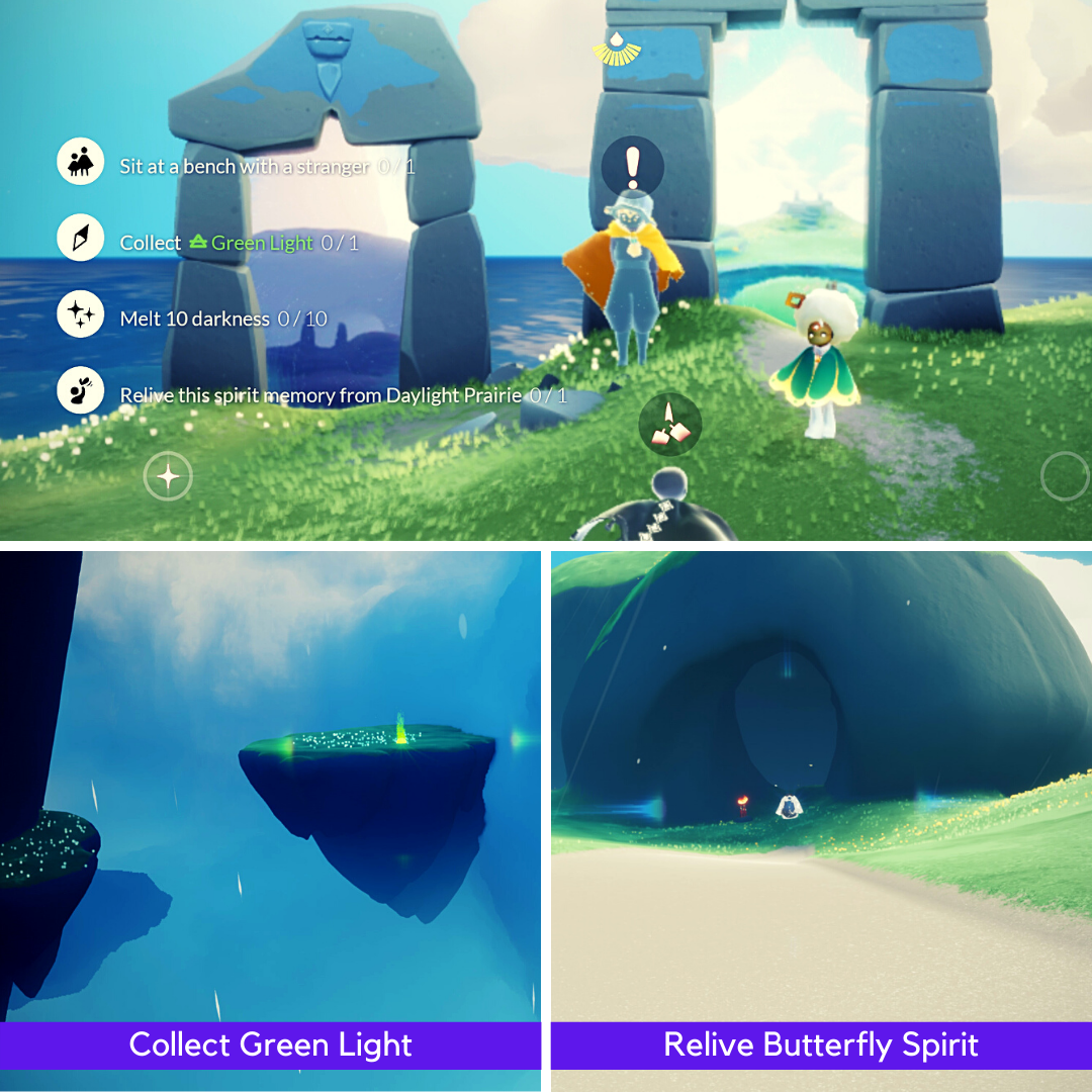 3rd June Daily Quest (Daylight Prairie) Collect Green Light (Bird's