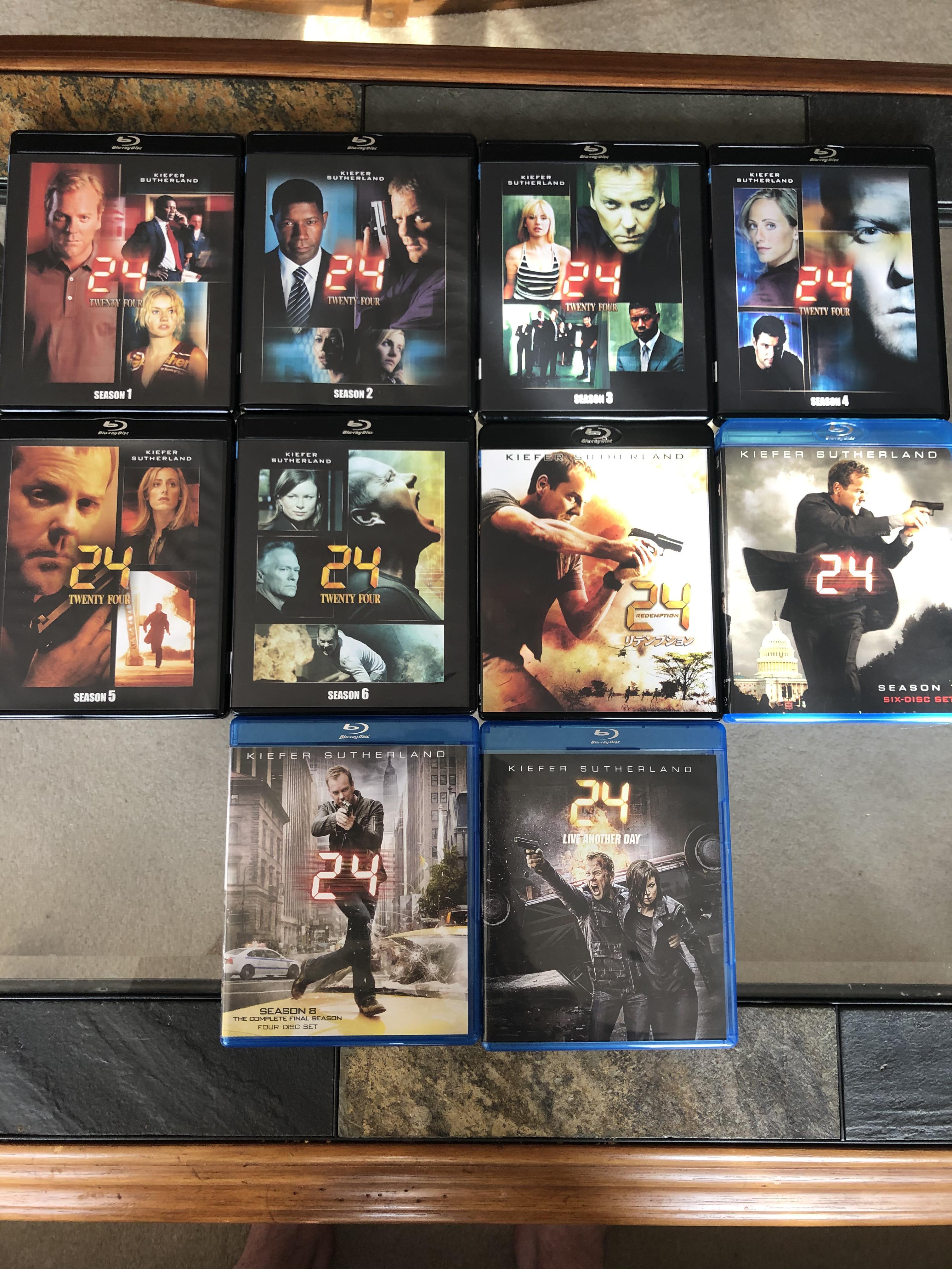 Finally upgraded my 24 complete set to blu ray, pumped!! r/dvdcollection