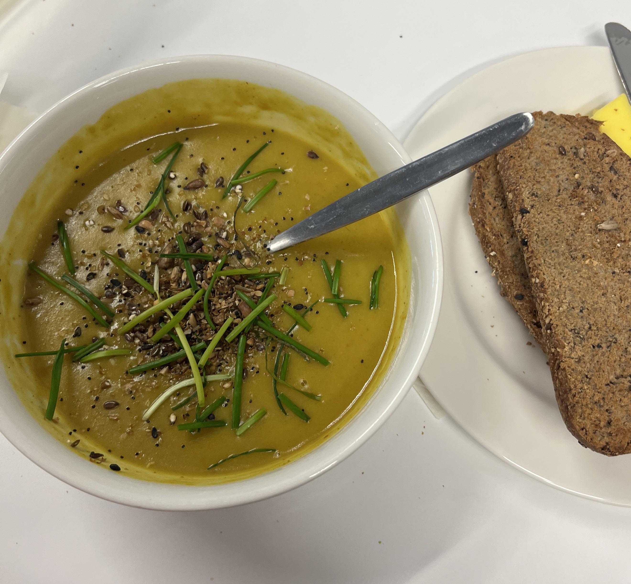 Coconut cream and kumara soup r/soup