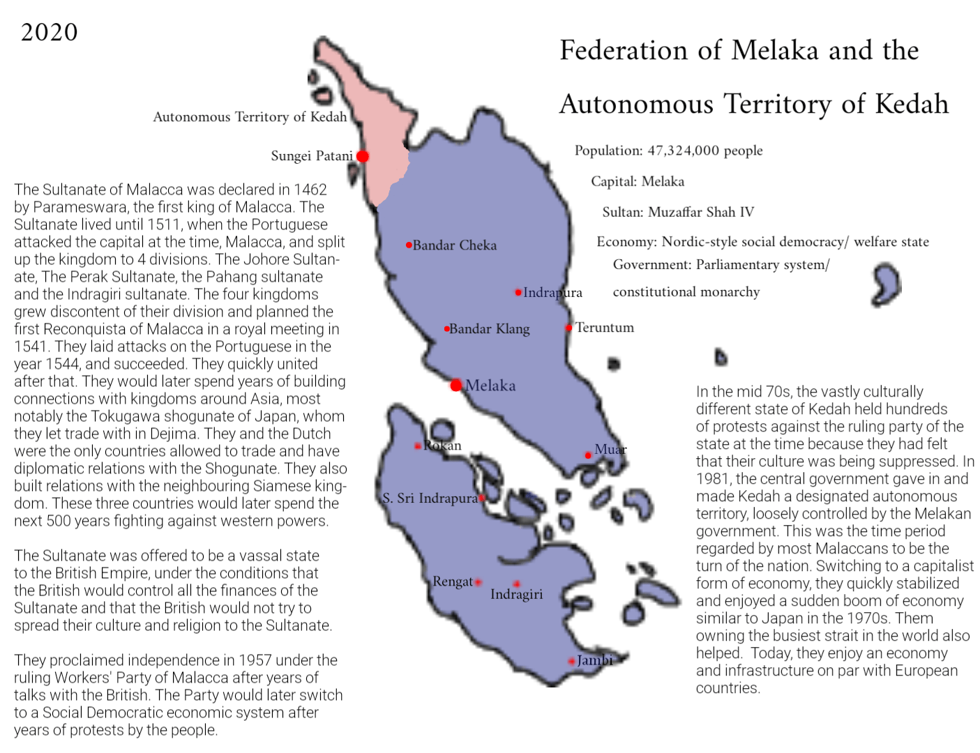 The Federation of Malacca and the Autonomous Territory of