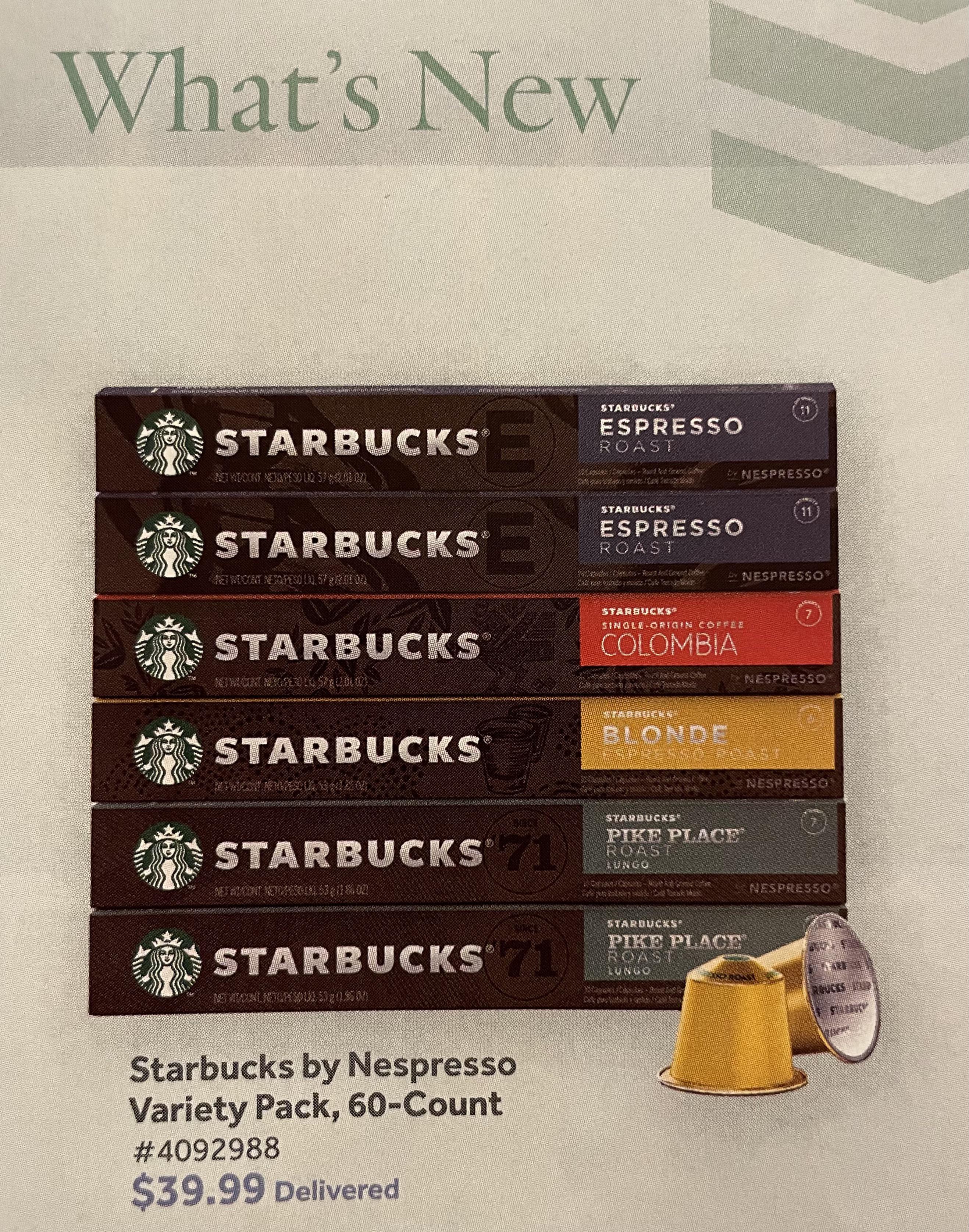 New listing for OL Starbucks pods at Costco’s website r/nespresso