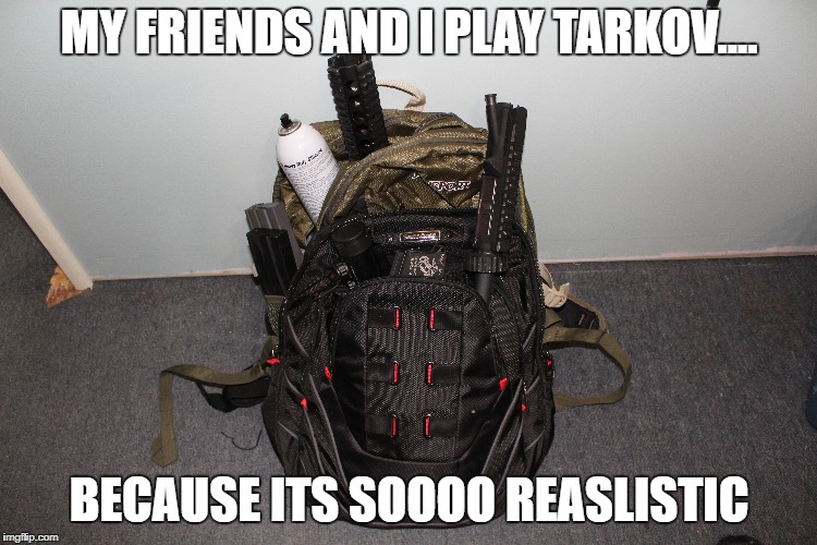 TARKOV backpack docking in real life. (airsoft parts) r/EscapefromTarkov
