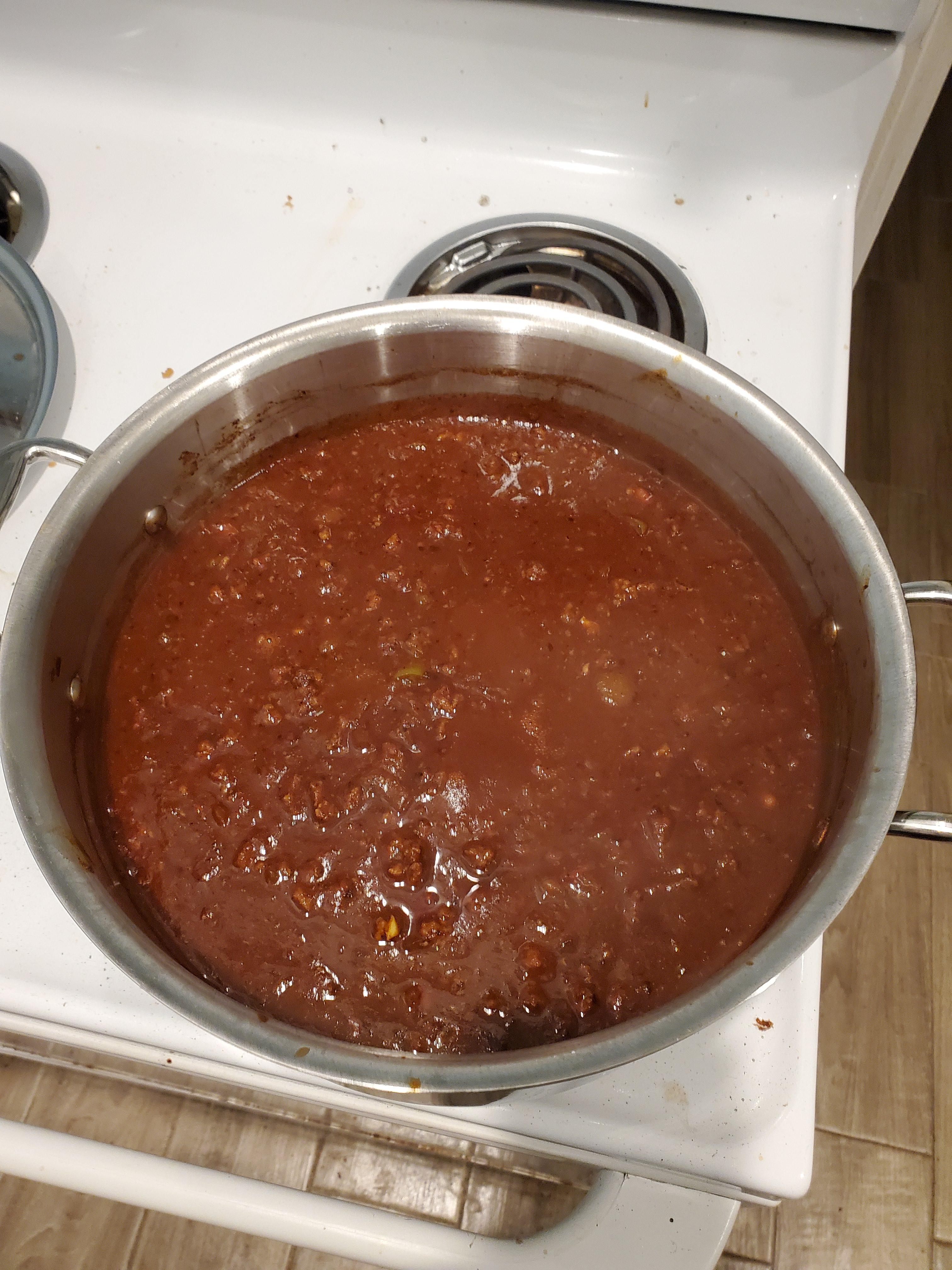Made this chili today using ancho, guajillo, chipotle, and ghost