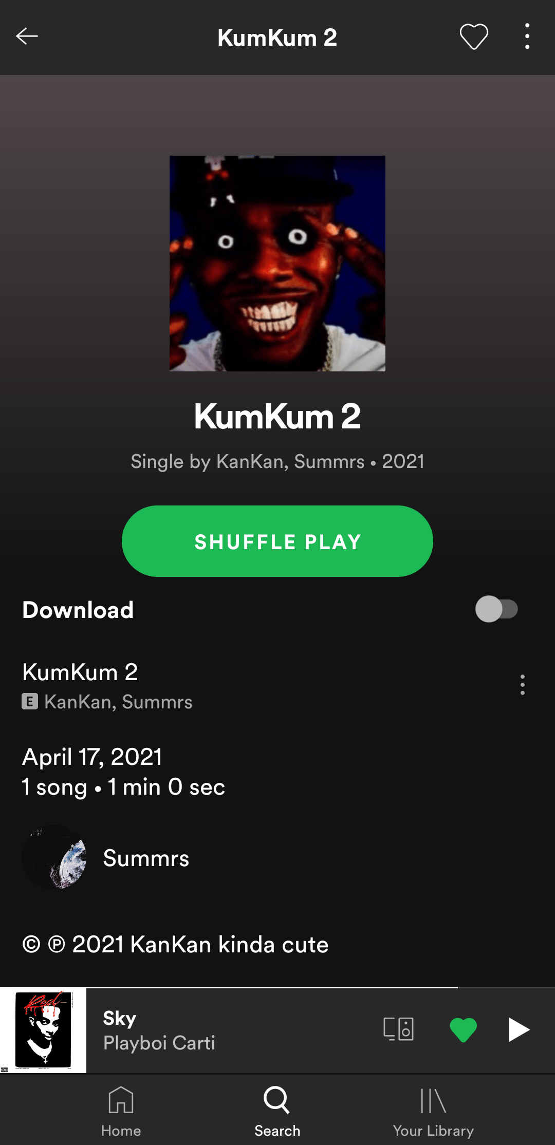 New song dropped kankan
