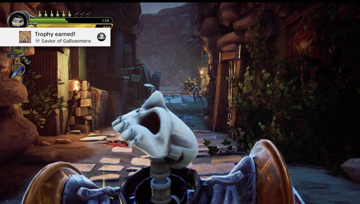 I broke the 4th wall when I earned this Platinum. Honestly, best