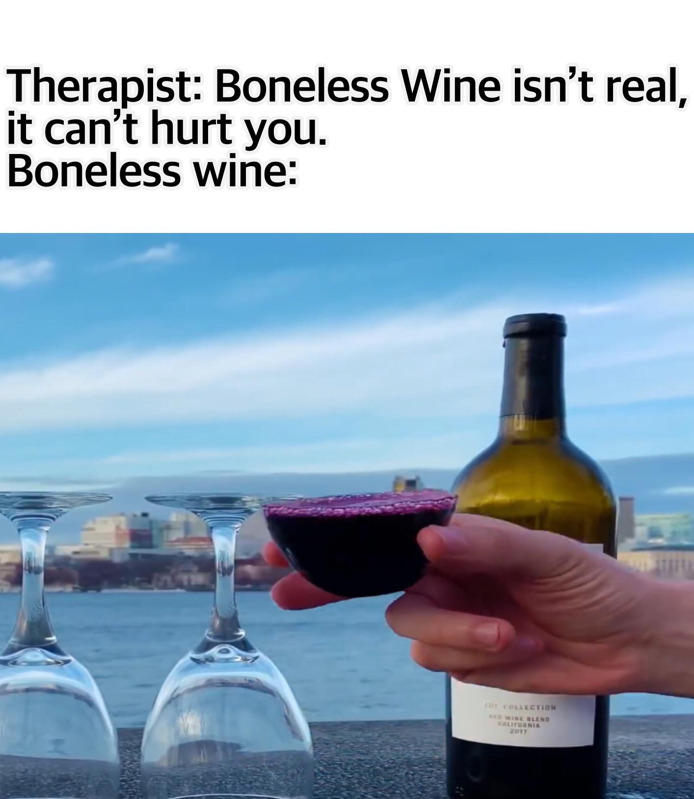 You guys drink your wine with or without the shell? r/memes