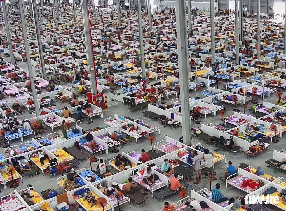 Photo of Thoi Hoa field hospital in Binh Duong, where roughly 13,000 asymptomatic COVID19