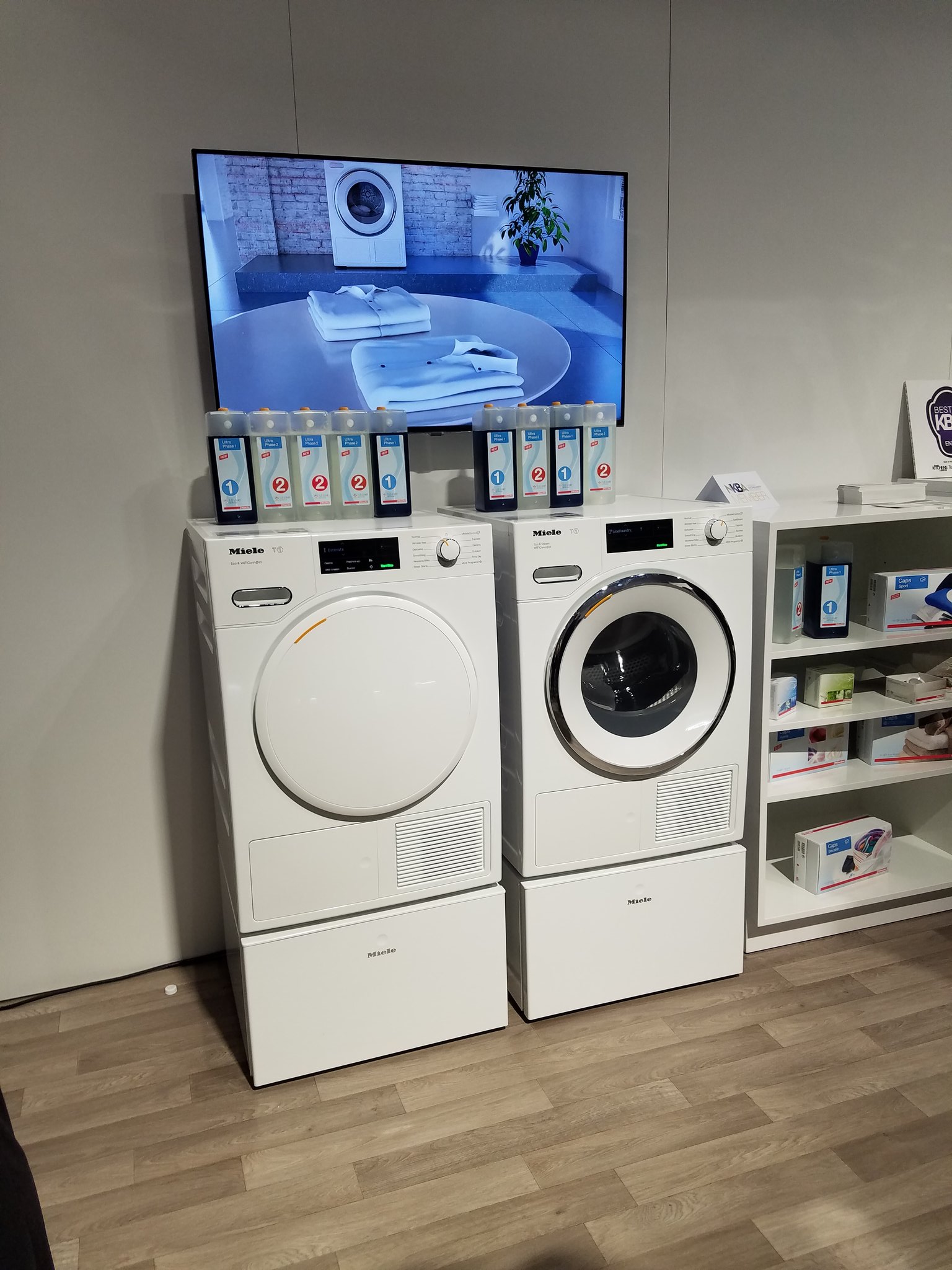 Miele W1 Washer and T1 Dryer is exhibited on KBIS 2018 and will finally