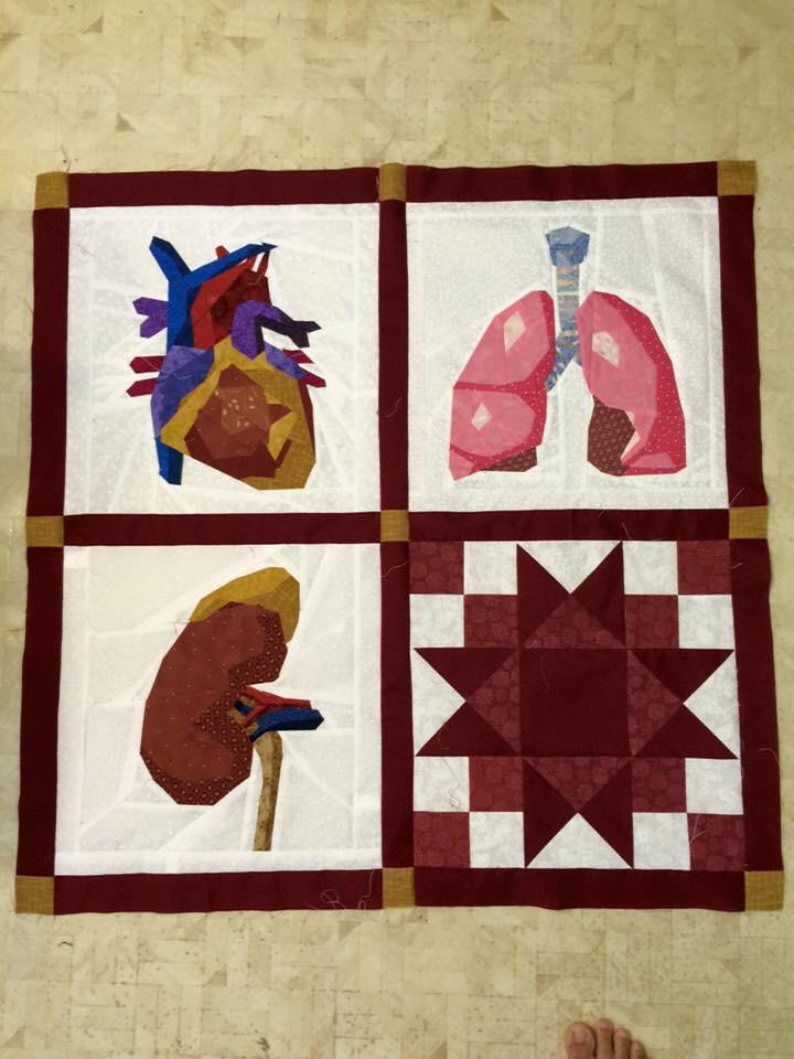 Imagine all hospital beds draped with speciality quilts. Urology might