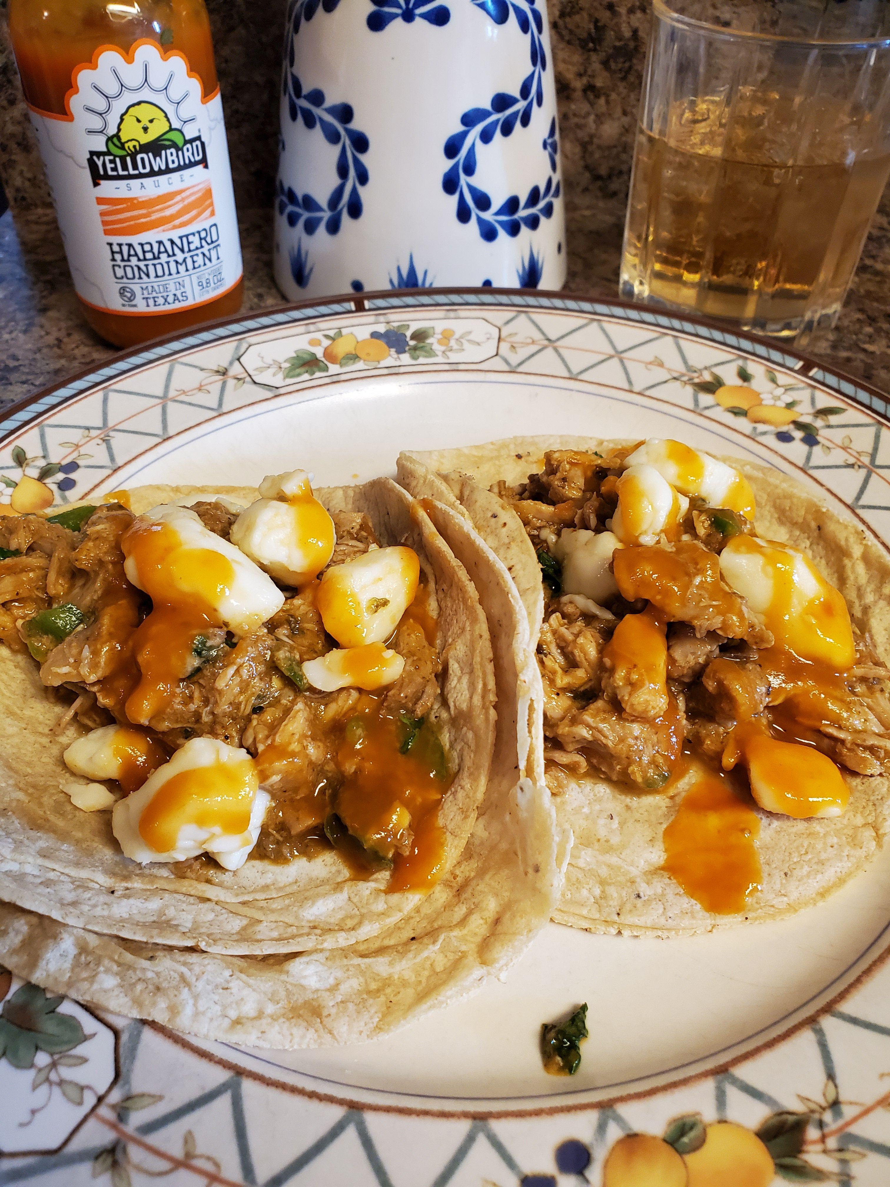 Pork country rib tacos with jalapeno cheese curds r/tacos