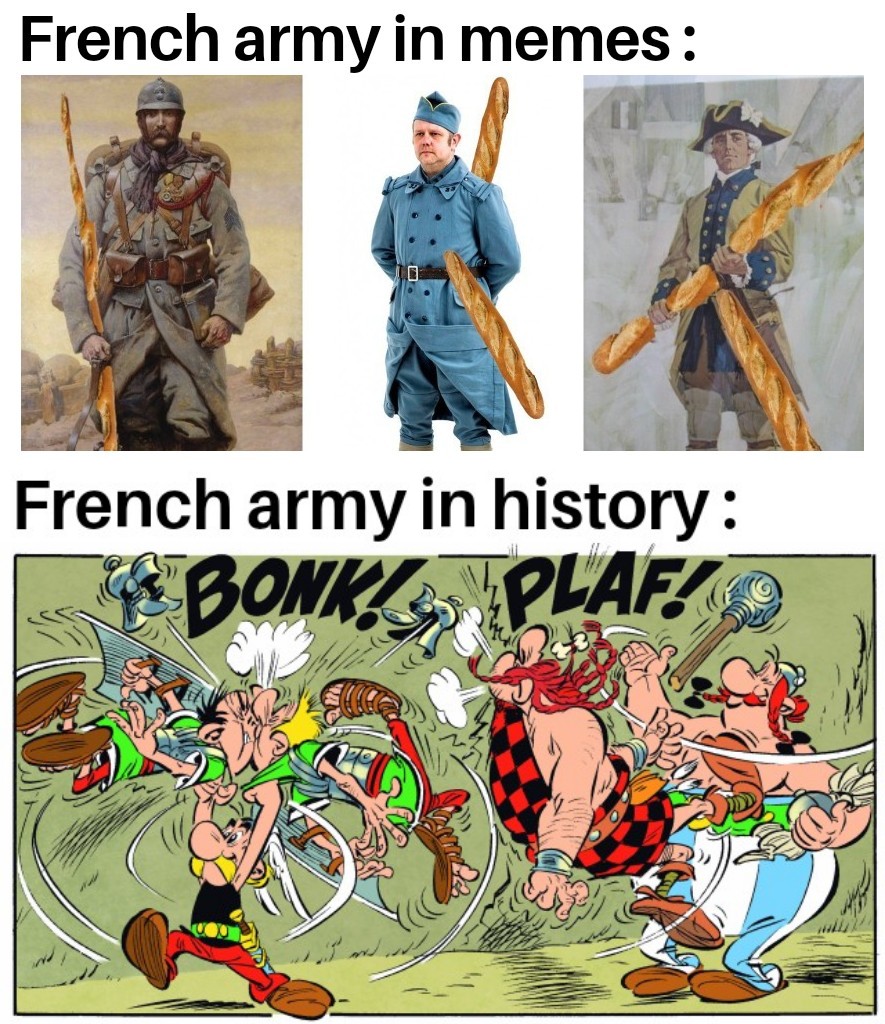 France was highly successful in the battles it fought. Don't let the