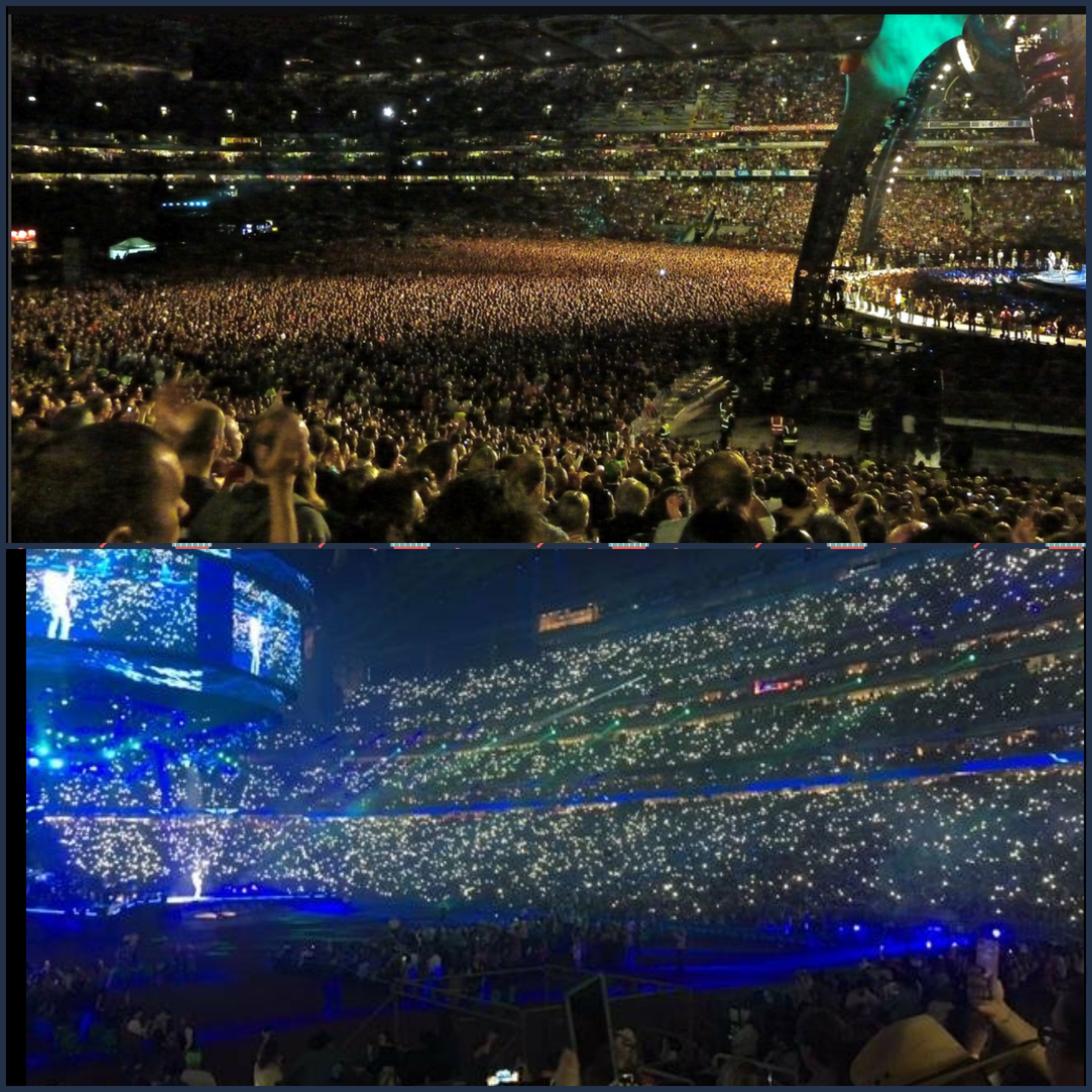 Concert crowd in 2009 above. Concert crowd in 2018 below. r/pics