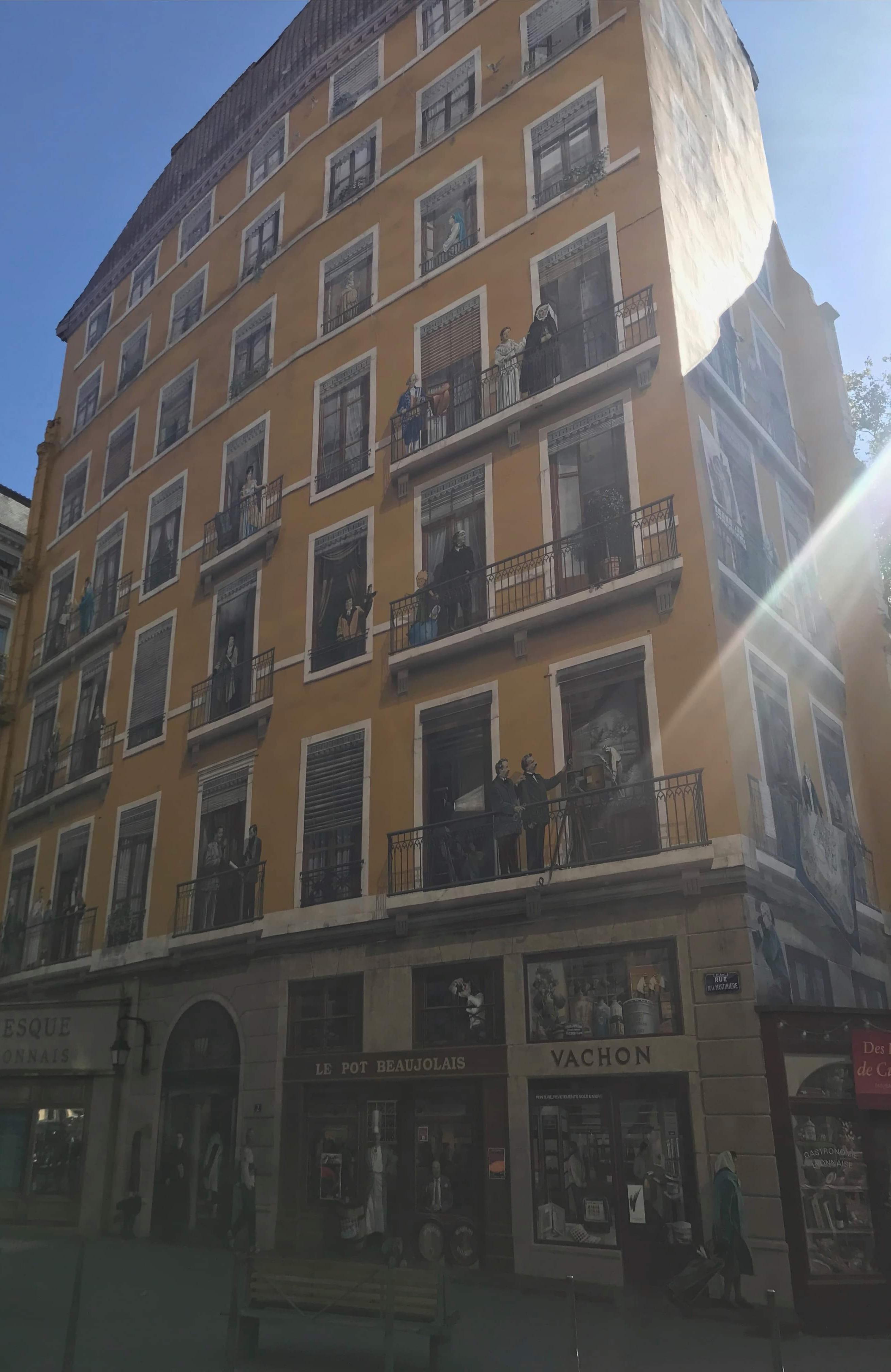 This painted building in Lyon, France r/mildlyinteresting