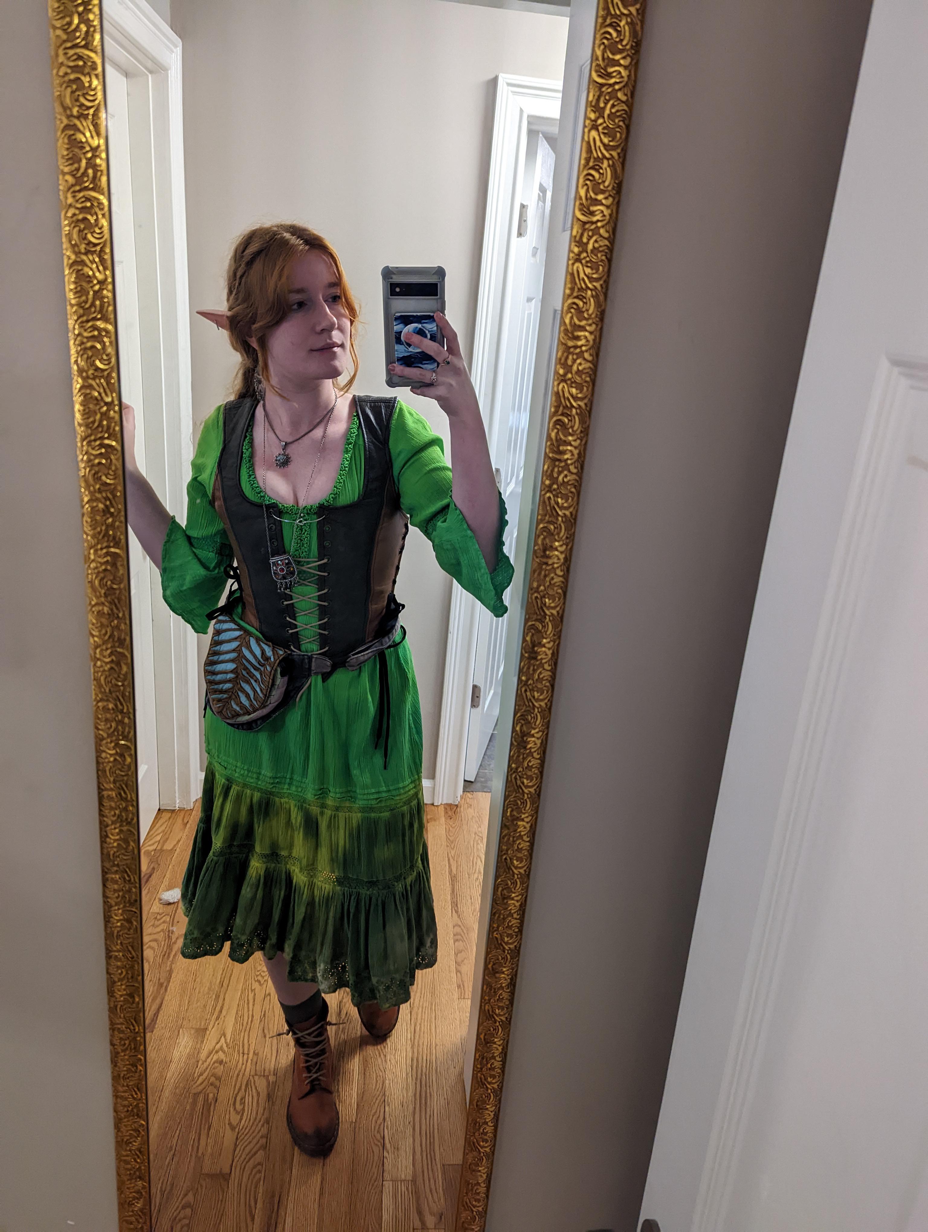 My elf costume from 2022 STL Renfaire r/Renfaire_Costumes