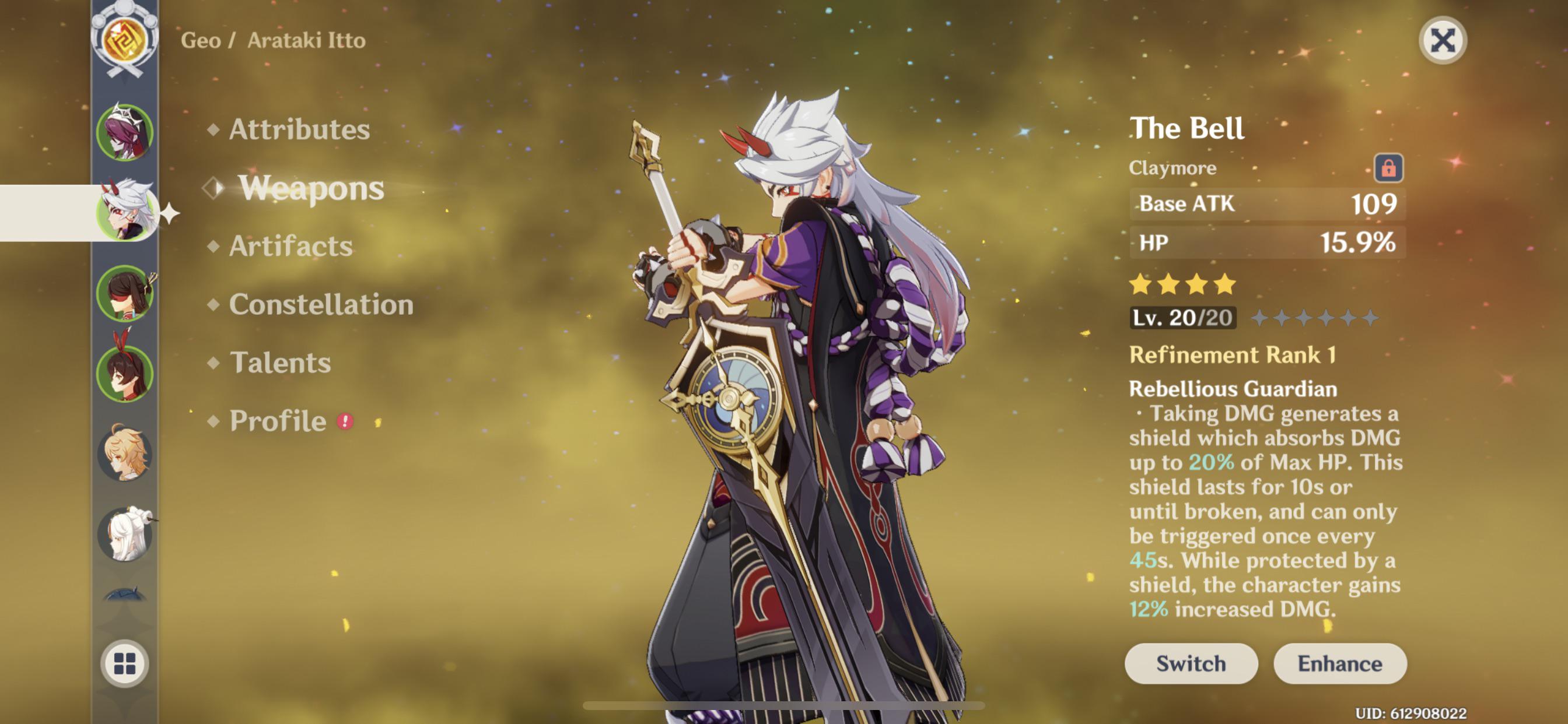 Is this a good sword for him? GenshinImpactTips