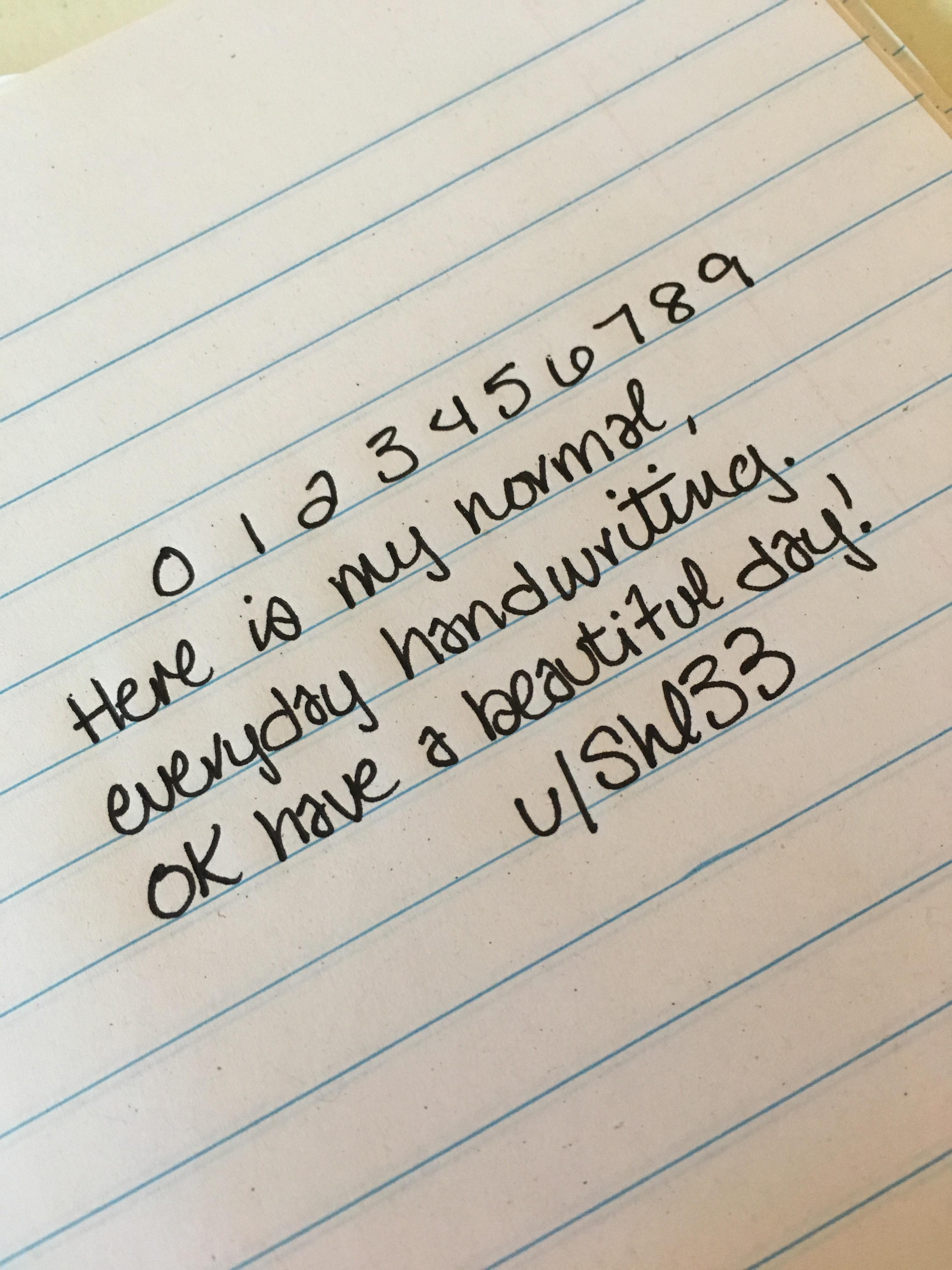 Any other fellow lefties out there? Hi!! r/Handwriting