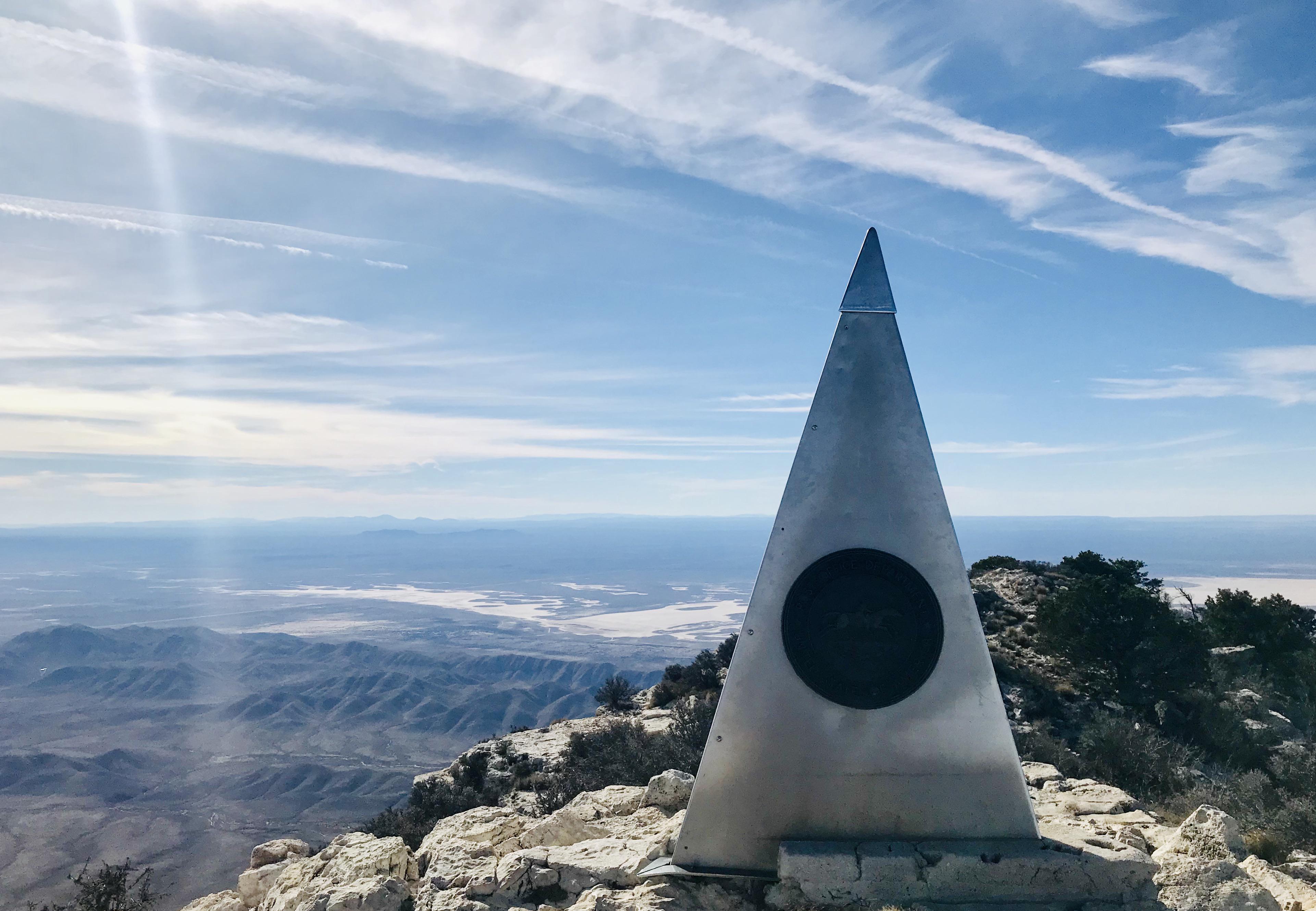 My shot of Guadalupe Peak in the Guad. Mountains in TX (and NM). r