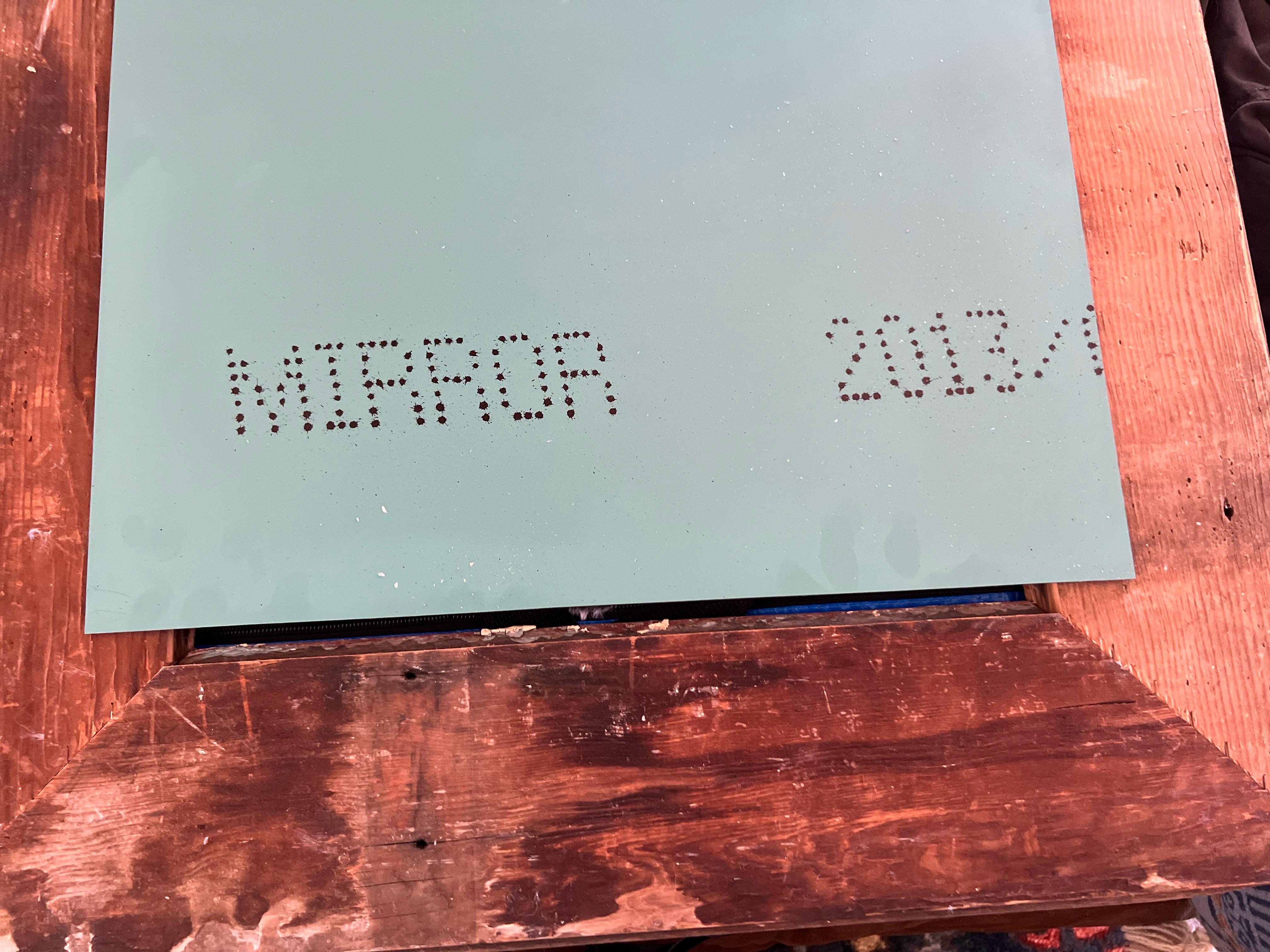 Ideas on how to cut this mirror to fit the frame r/howto