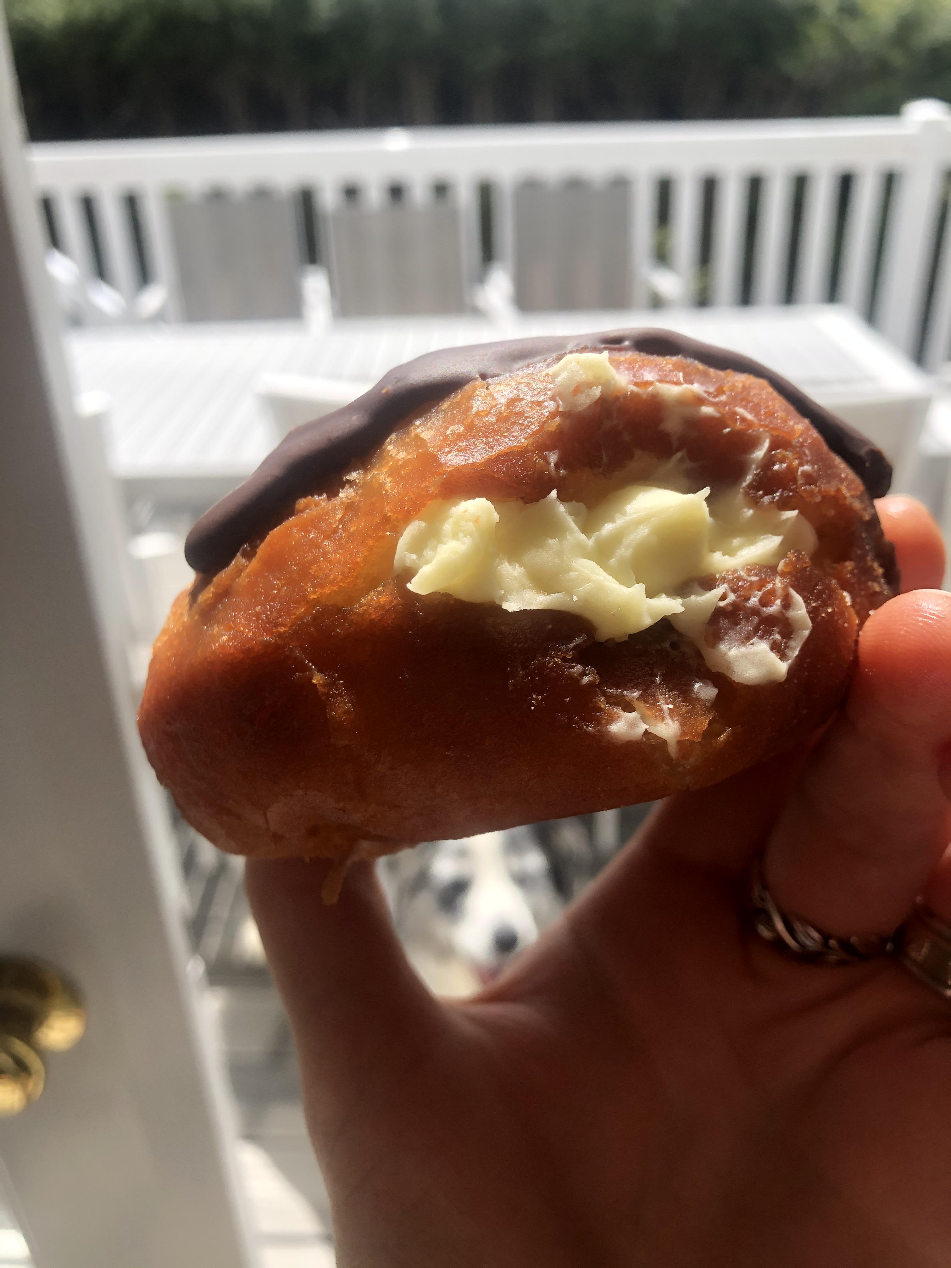 Boston cream donut from The Gluten Free Epicurean in Vancouver, BC
