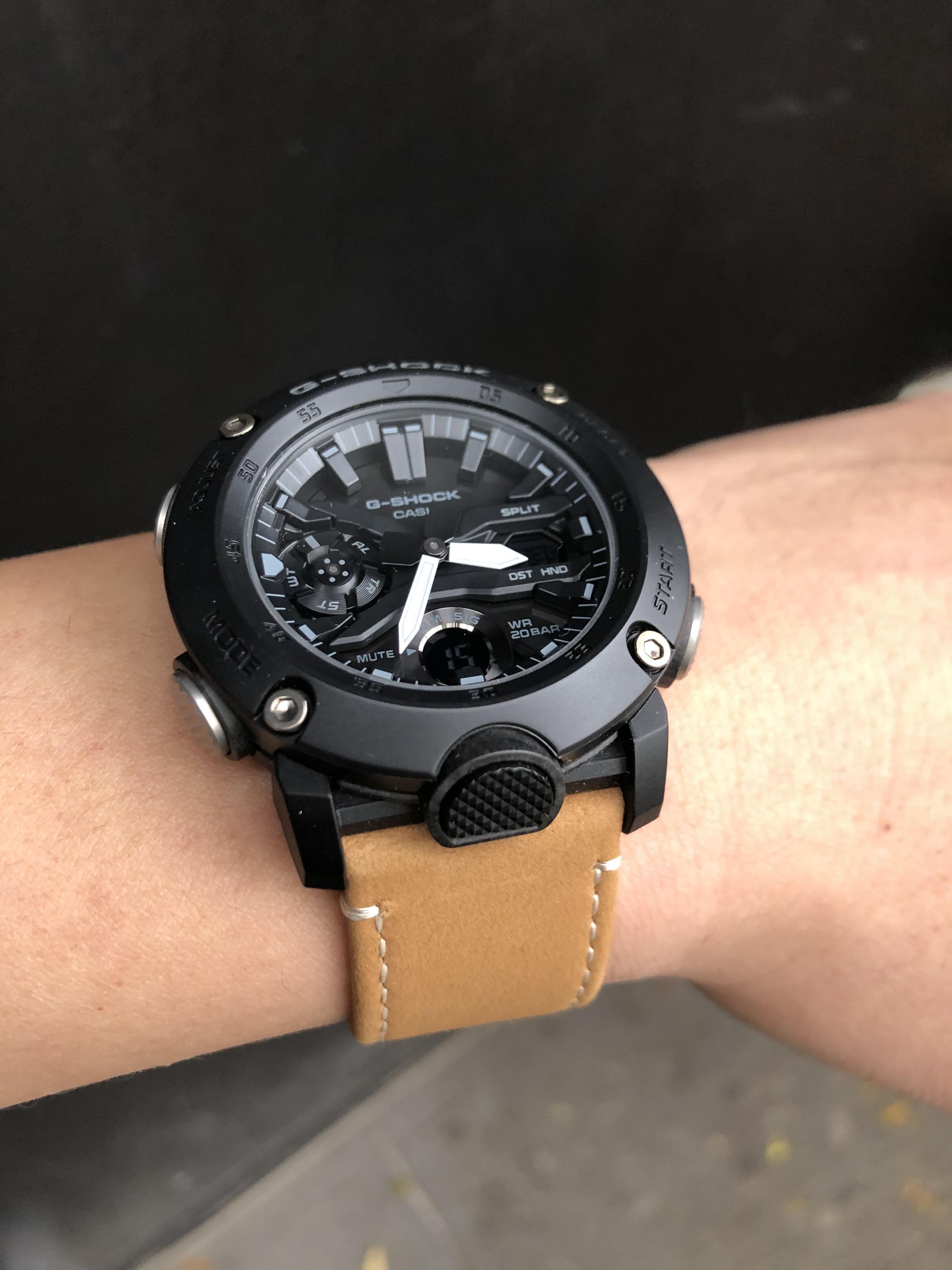GA2000 with Barton straps r/gshock