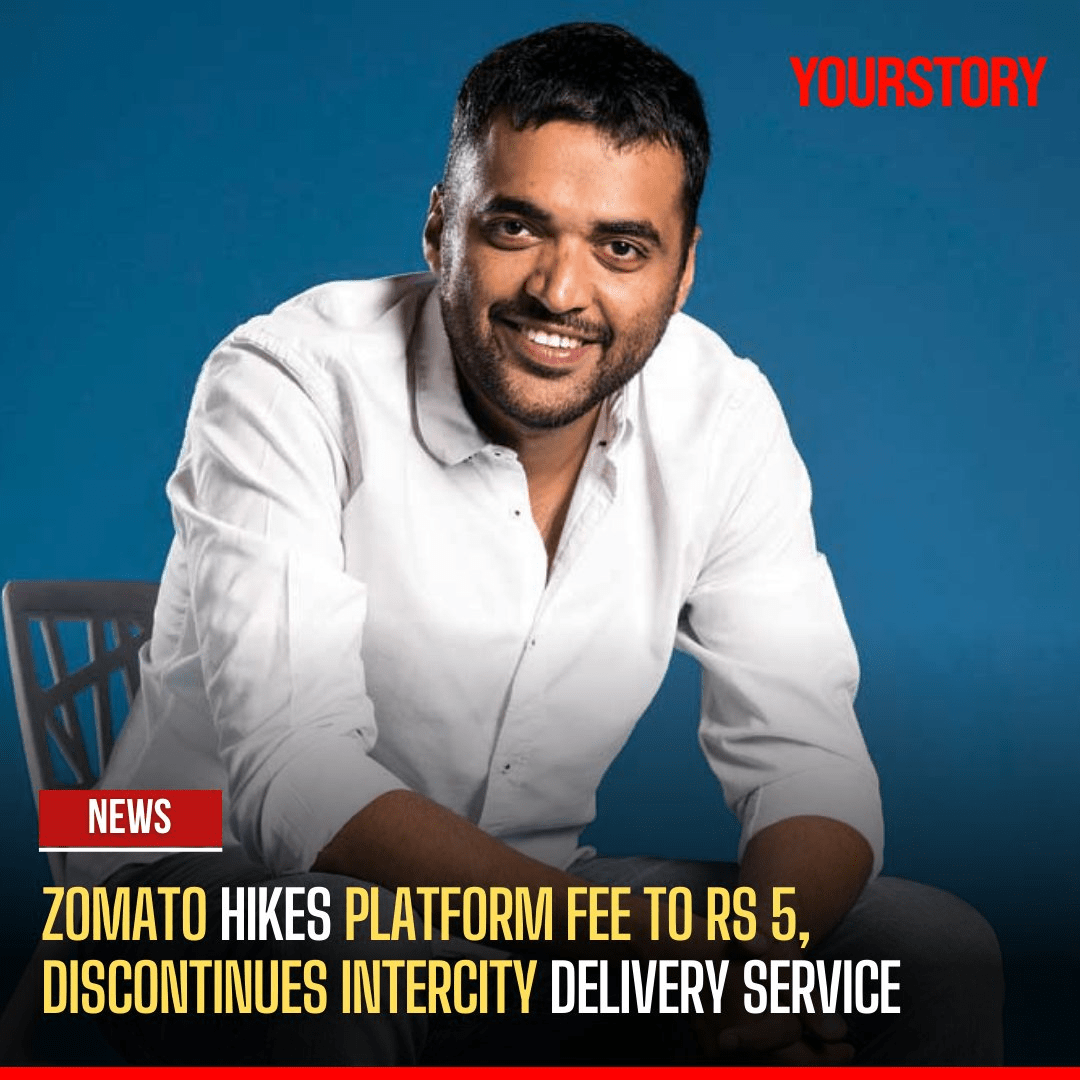 Zomato raises its platform fee to 5 rupees and discontinues the