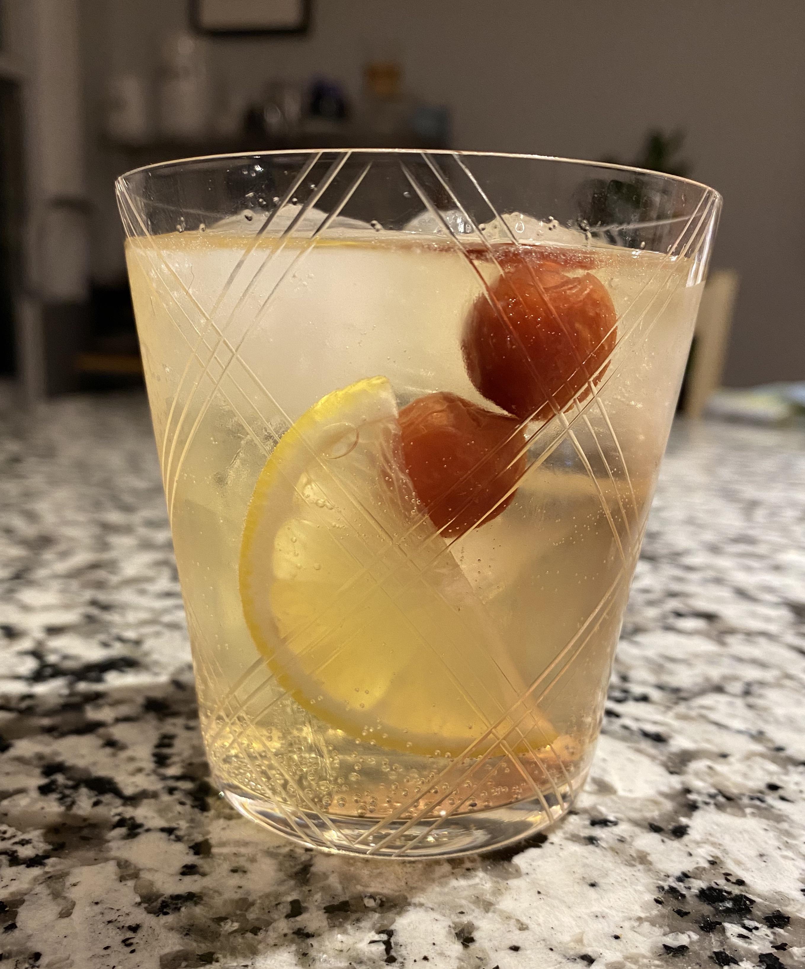 Sherry tonic 2 ft. elderflower tonic & rhubarb liqueur r/cocktails