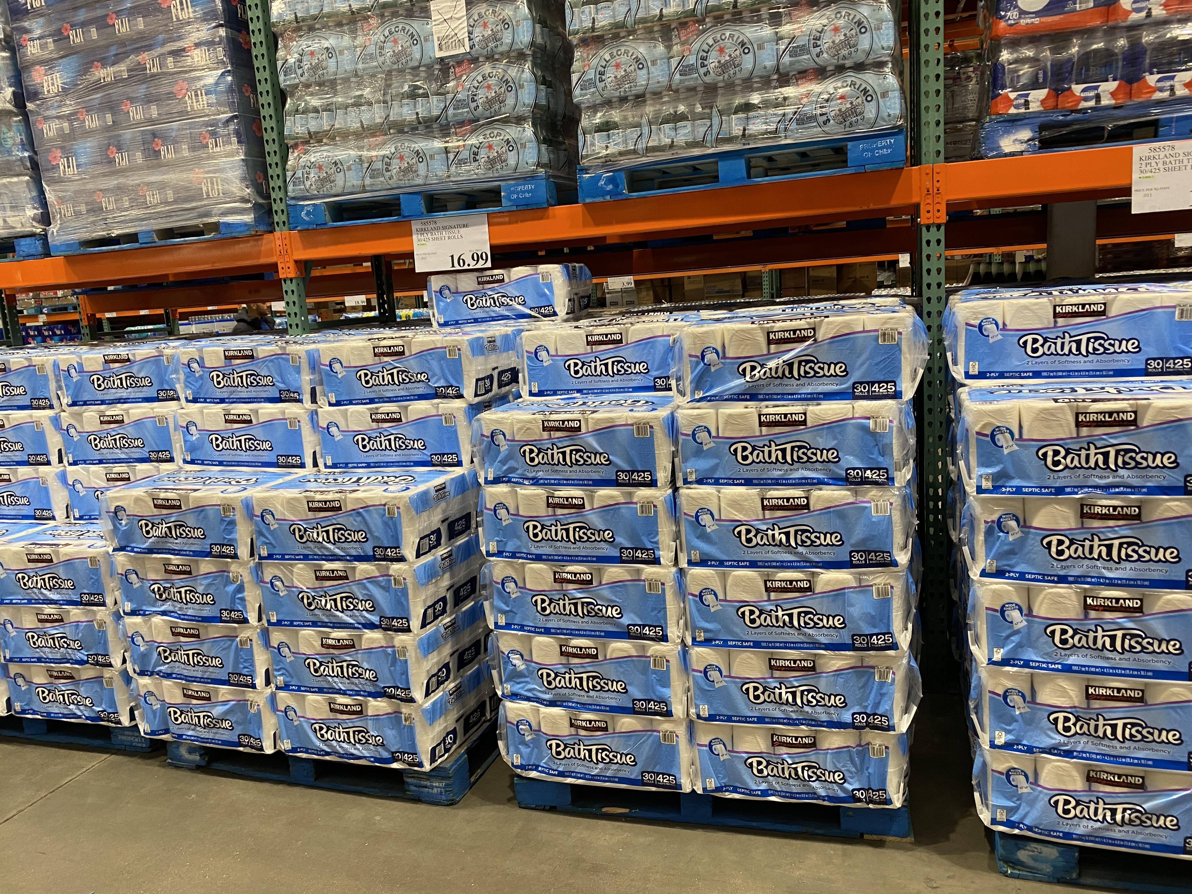 Wall to Wall toilet paper in Glenview, IL today. Limit 1 per member