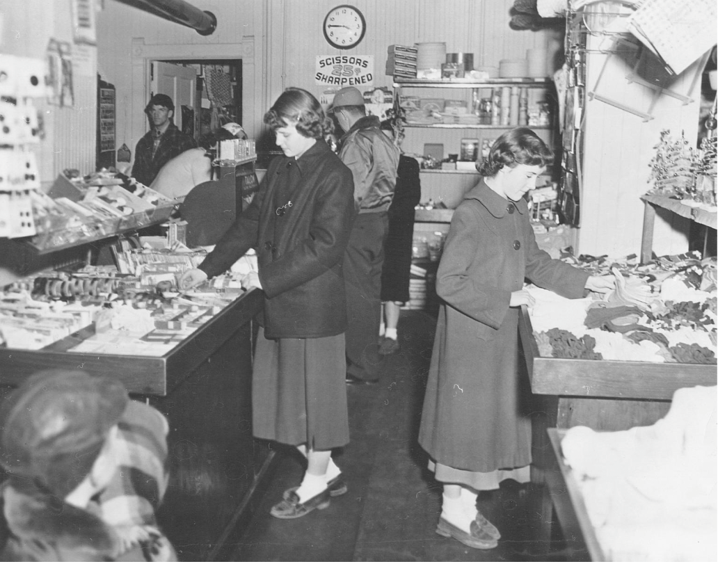 Dime Store in Grayslake, c.1950s. Once a common feature of many