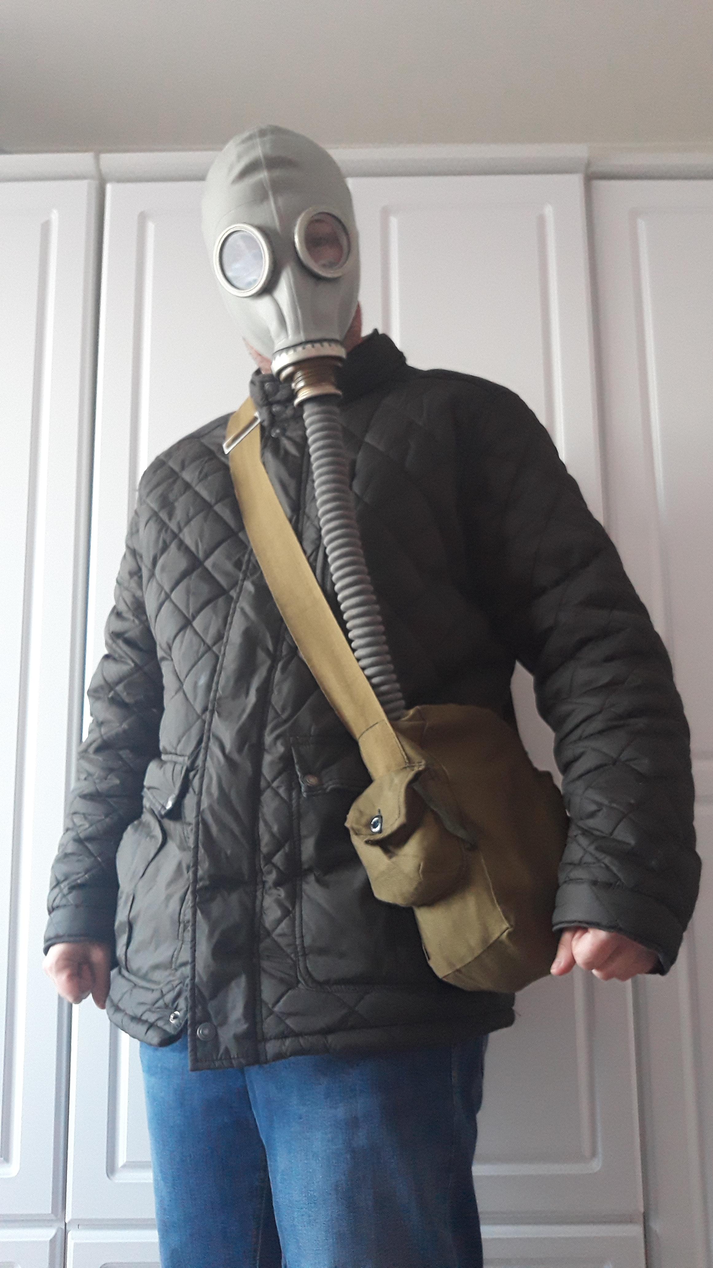 My Soviet gas mask Hose arrived today all the way from the Ukraine r