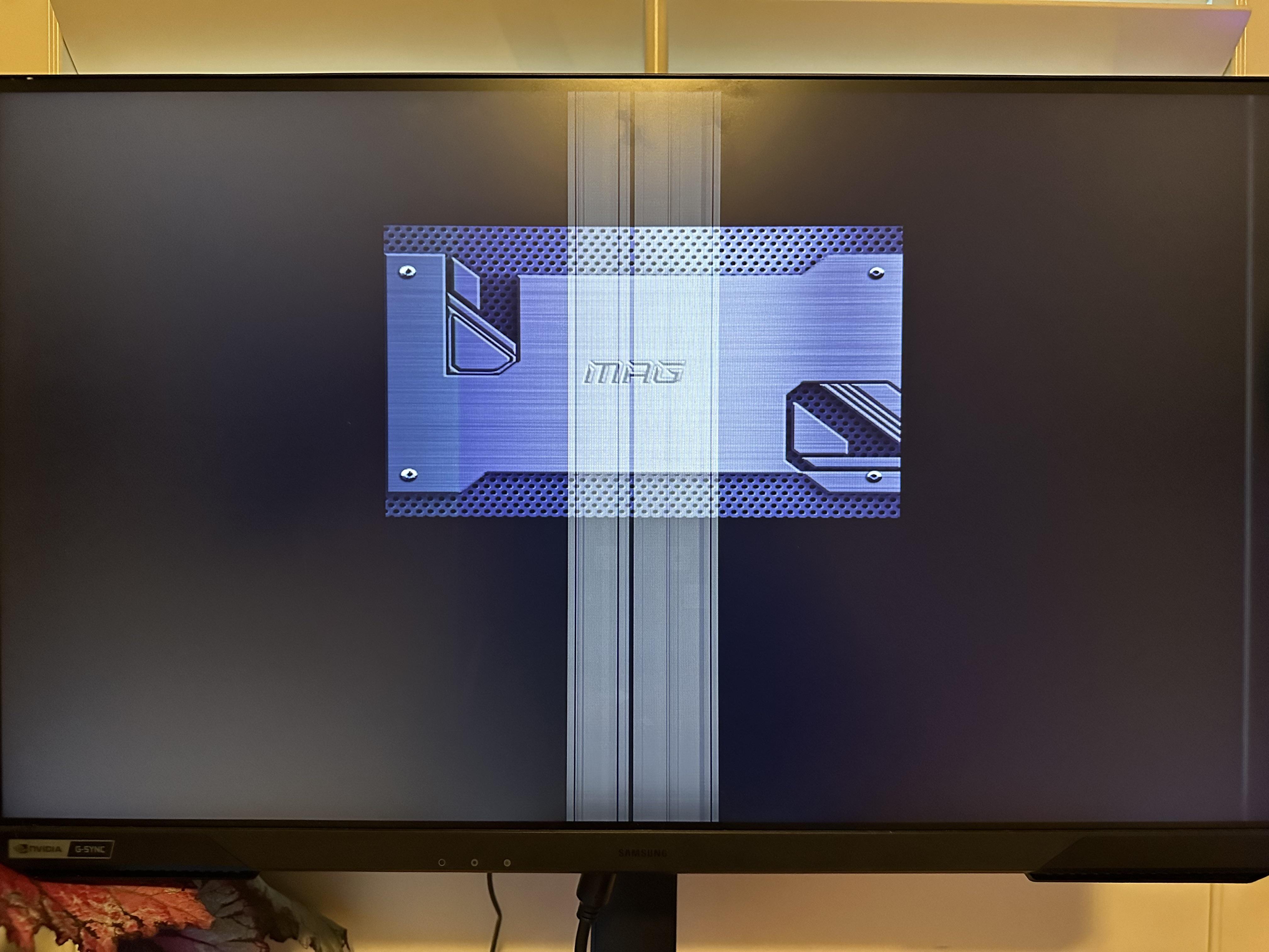 White lines on monitor r/pcmasterrace