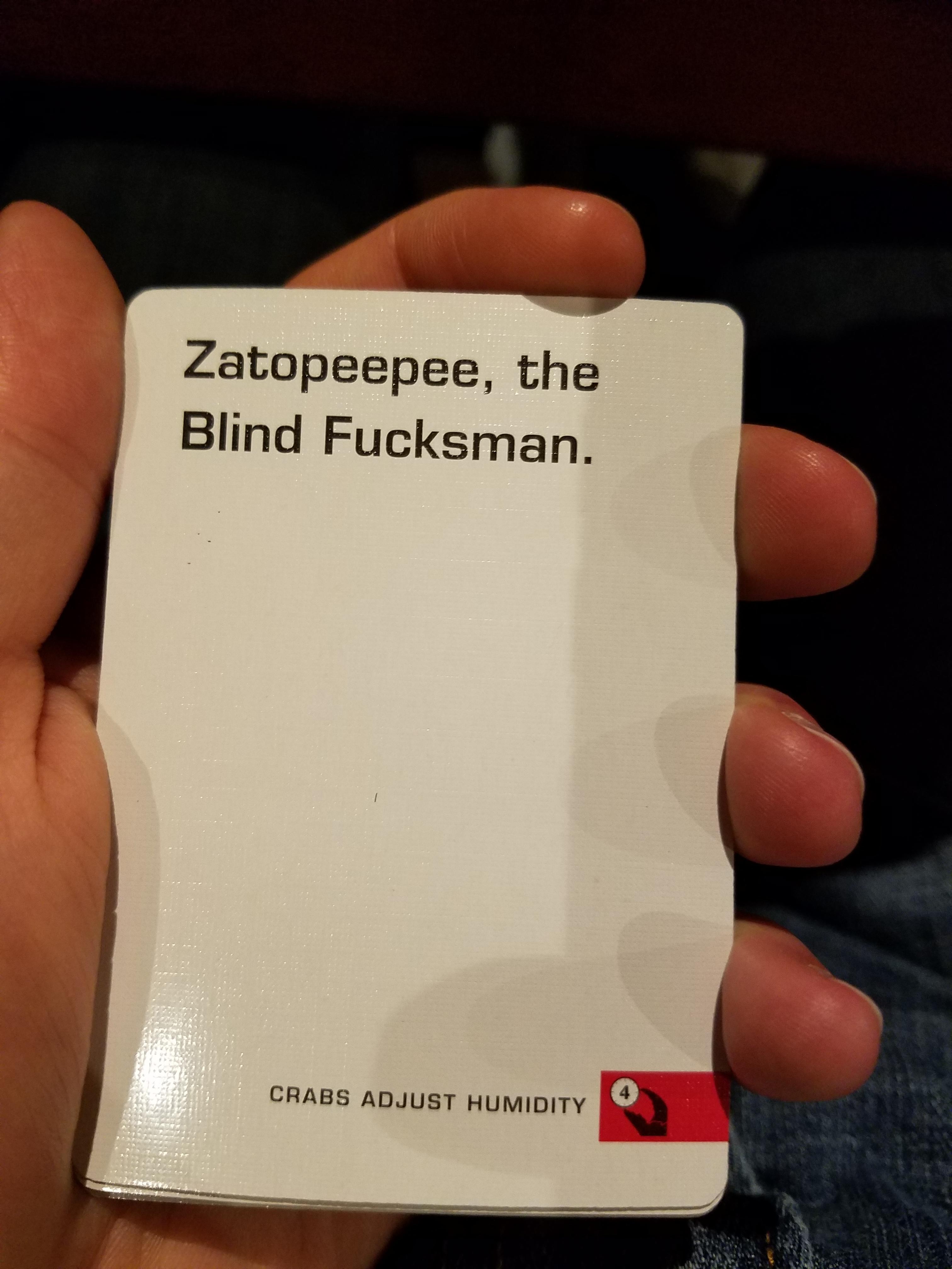 Was playing cards against humanity when i came across this card