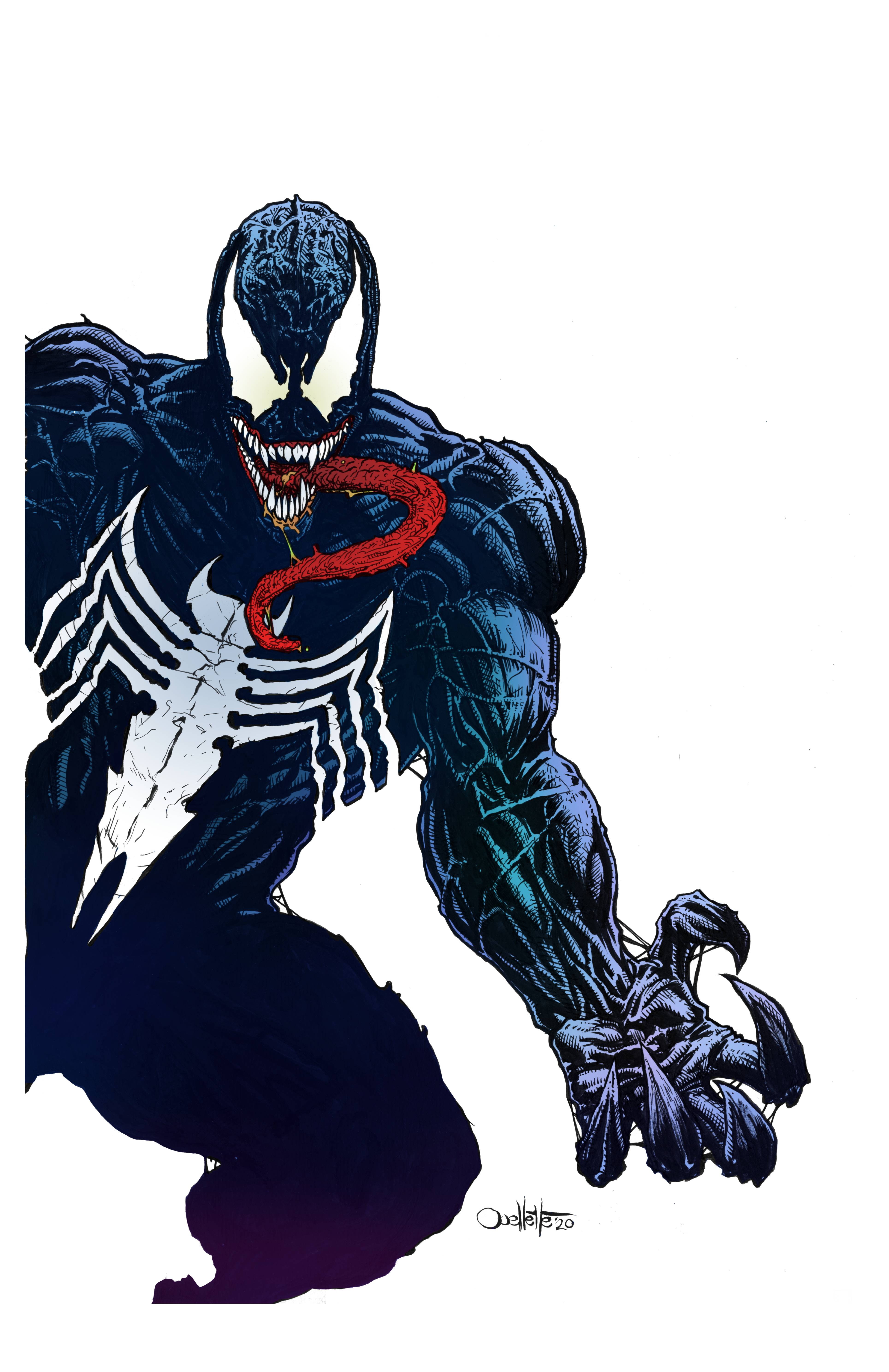 Quick Venom colors on a commission I did last year [oc] r/Spiderman