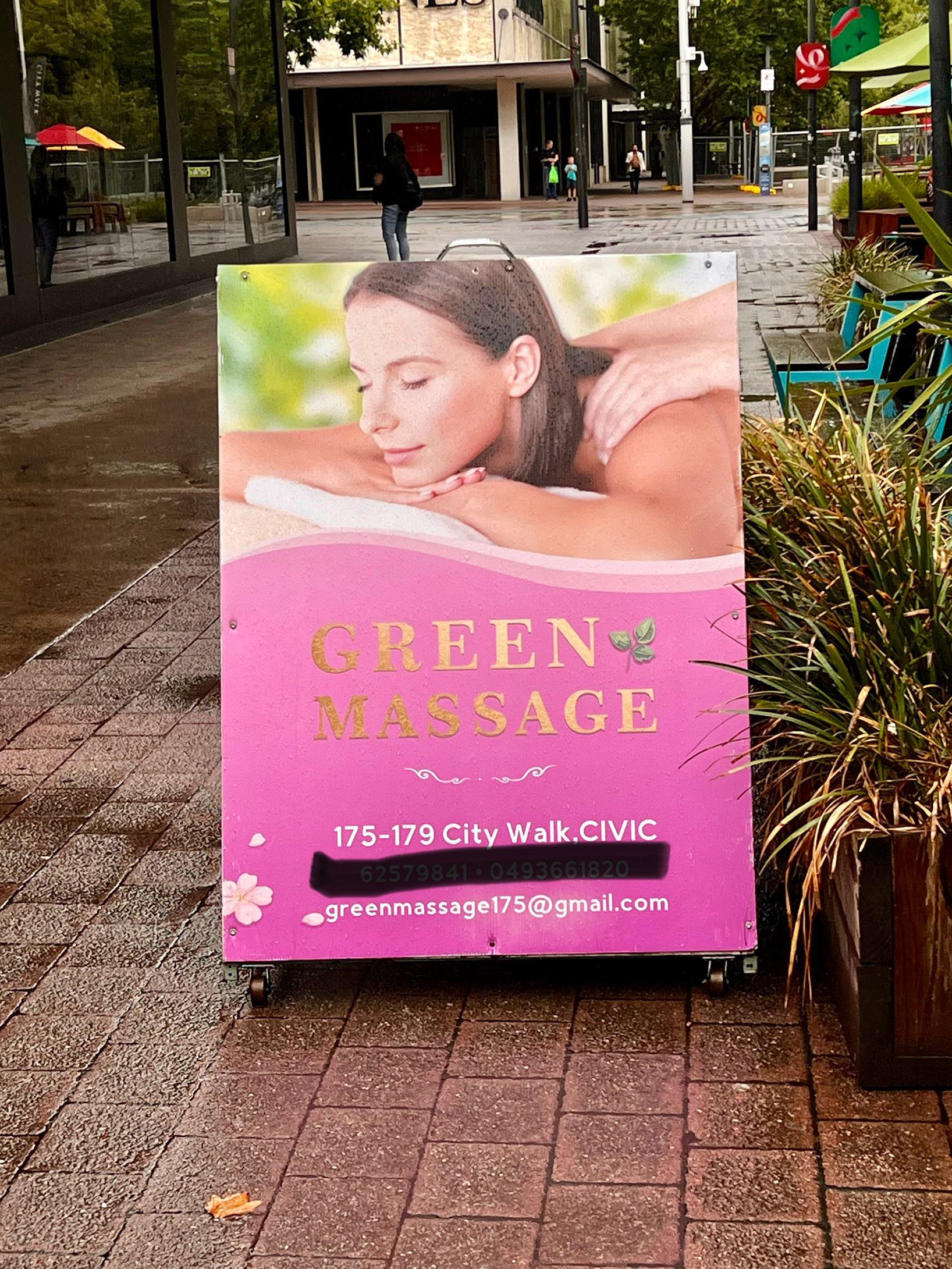 Green Massage City Review r/canberra_happyendings