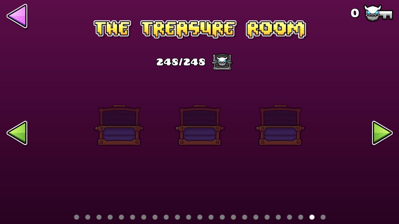 I have unlocked all the chests in the treasure room D r/geometrydash