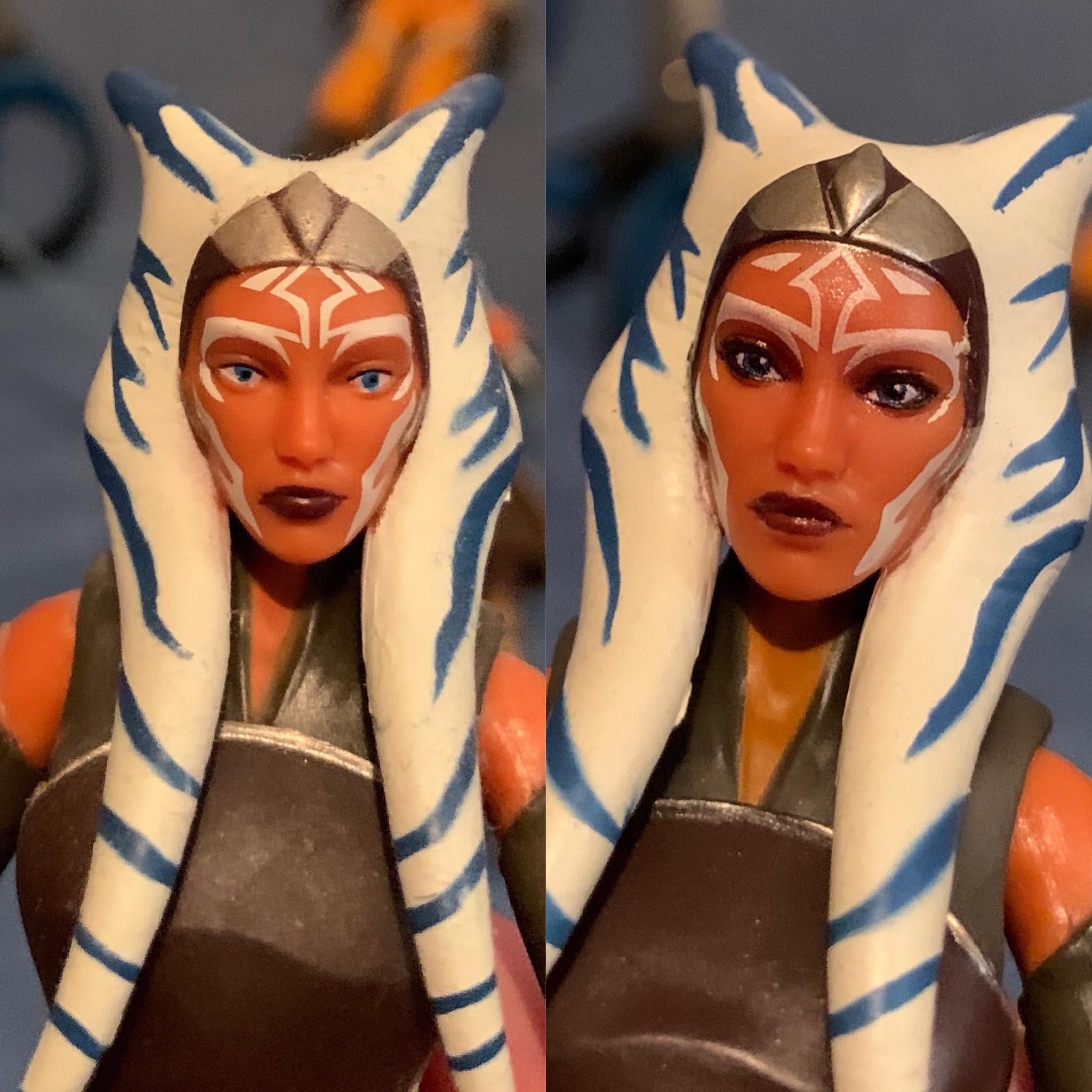 Star Wars black series Ahsoka original vs re release. r/ActionFigures