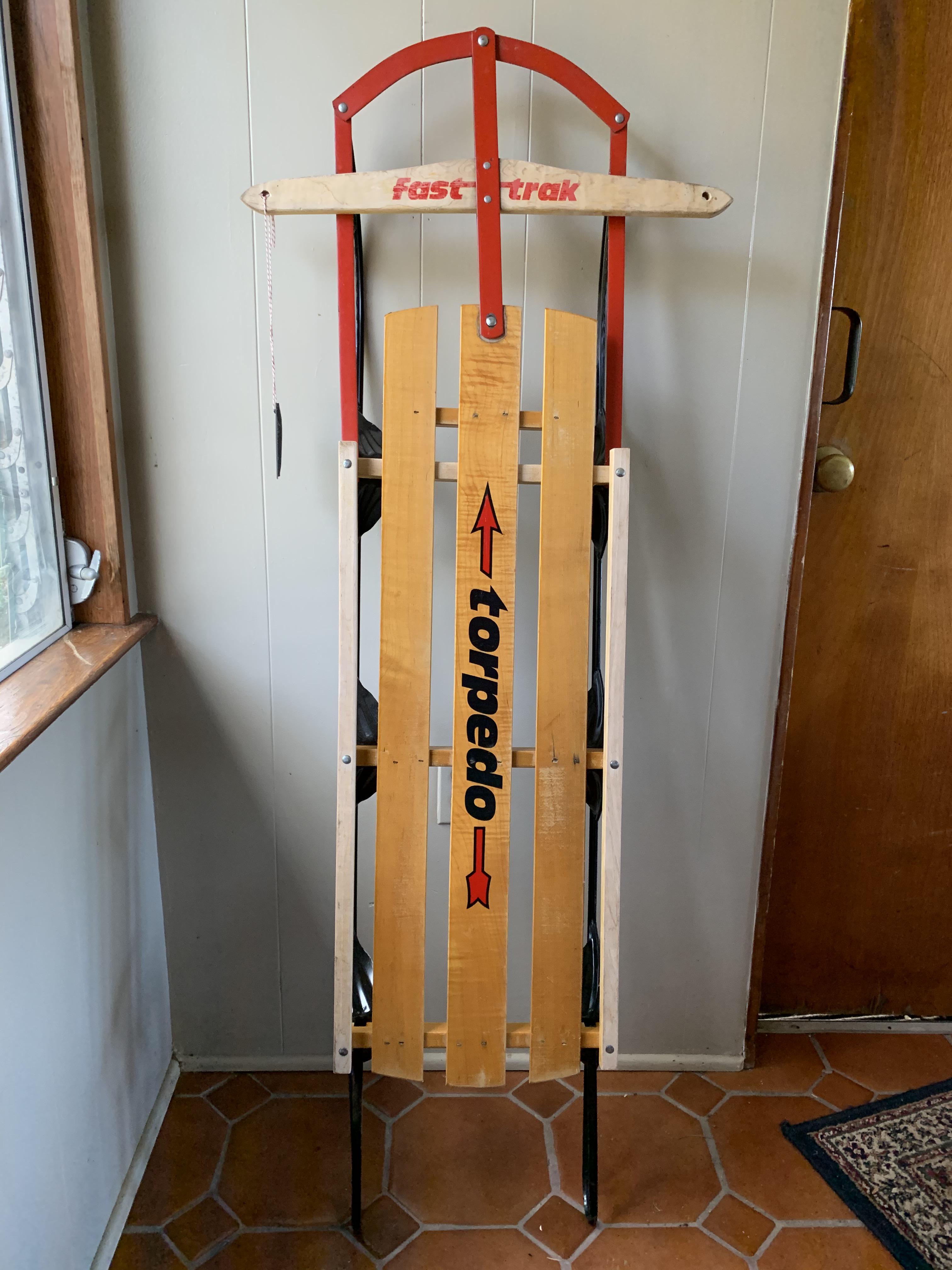 My nephew asked for a sled. I walked into a goodwill a few days later