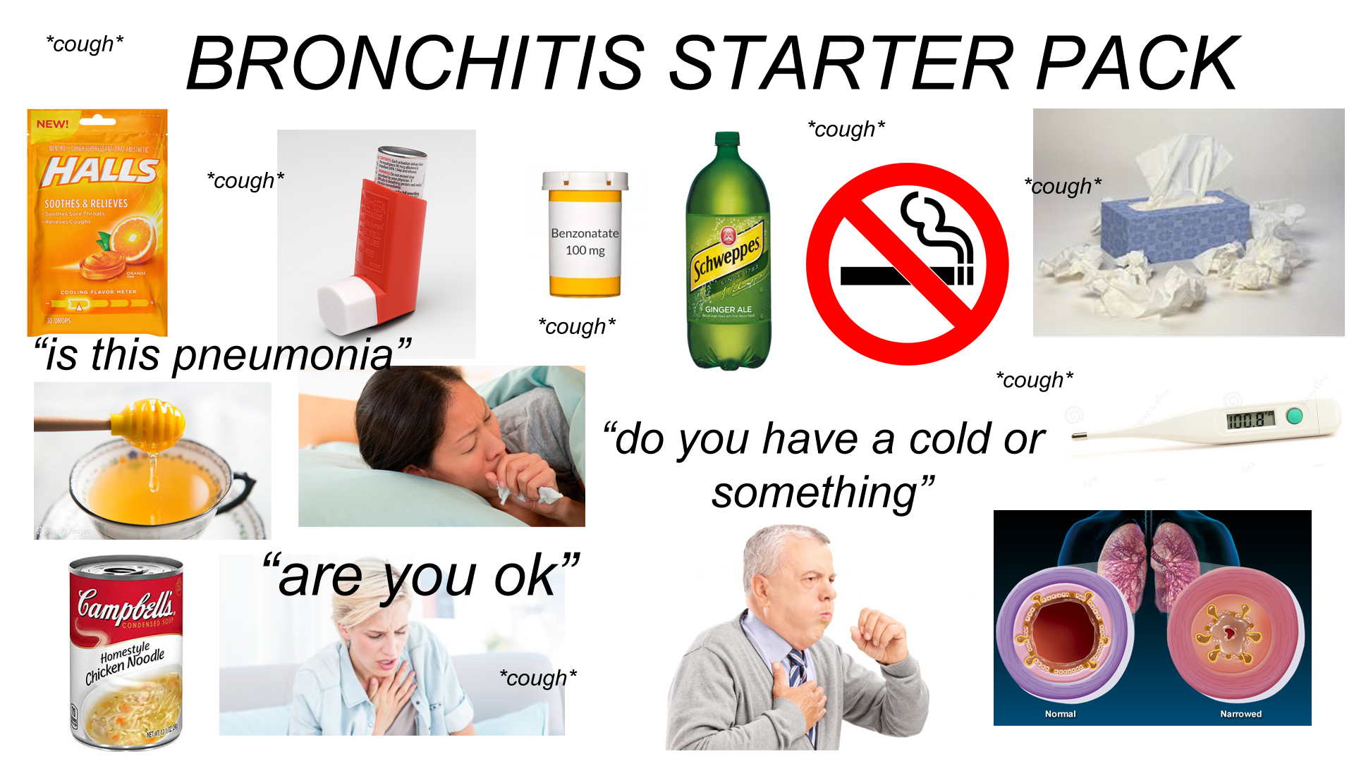 Bronchitis Starter Pack r/starterpacks