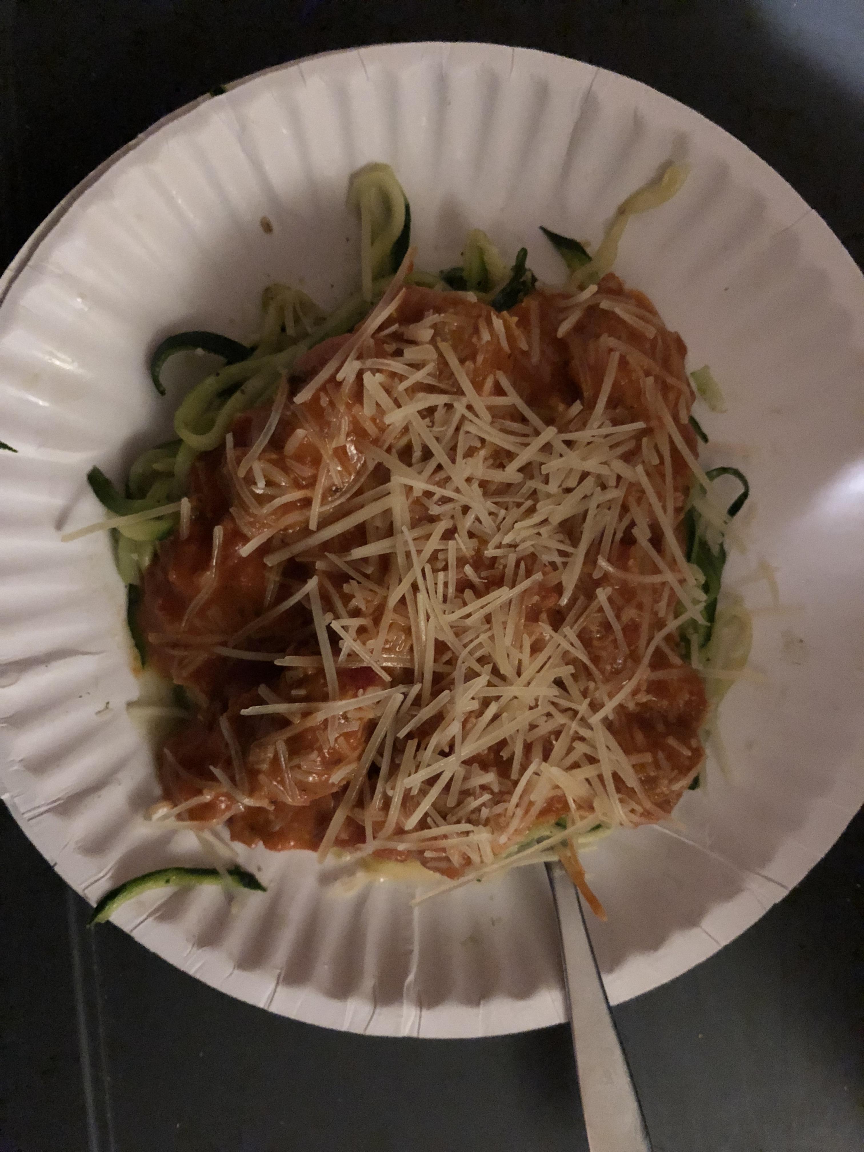 Zoodles with Vodka Sauce and Ground Turkey for under 5! r/HealthyFood