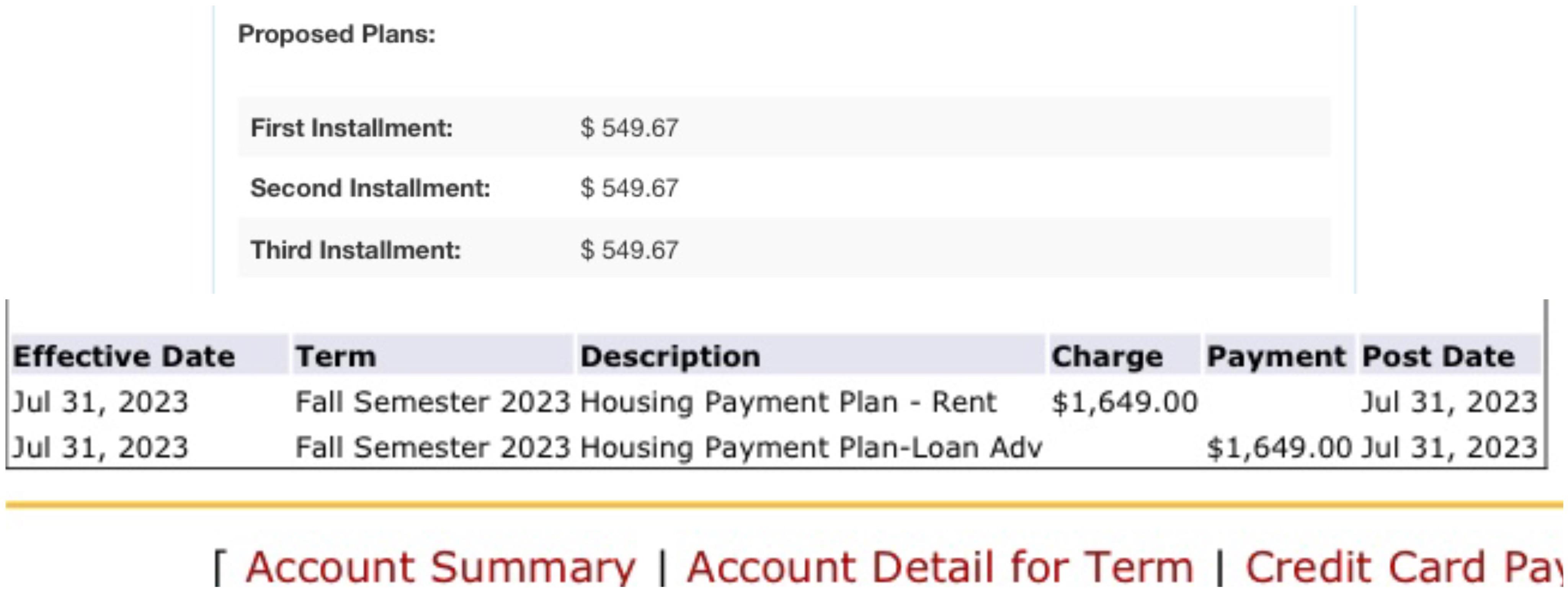 Housing Payment Plan r/KSU
