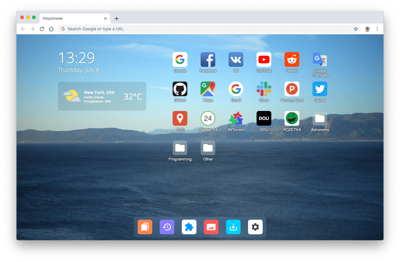 What do you think about make Chrome home page looks like IPad OS ? r